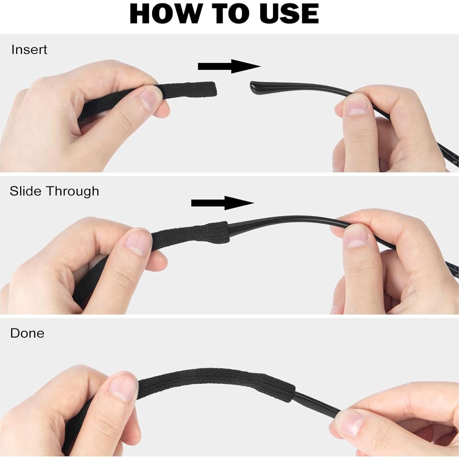 Paquete de 10 Cadenas para Gafas Leyaron Ajustables 30 cm