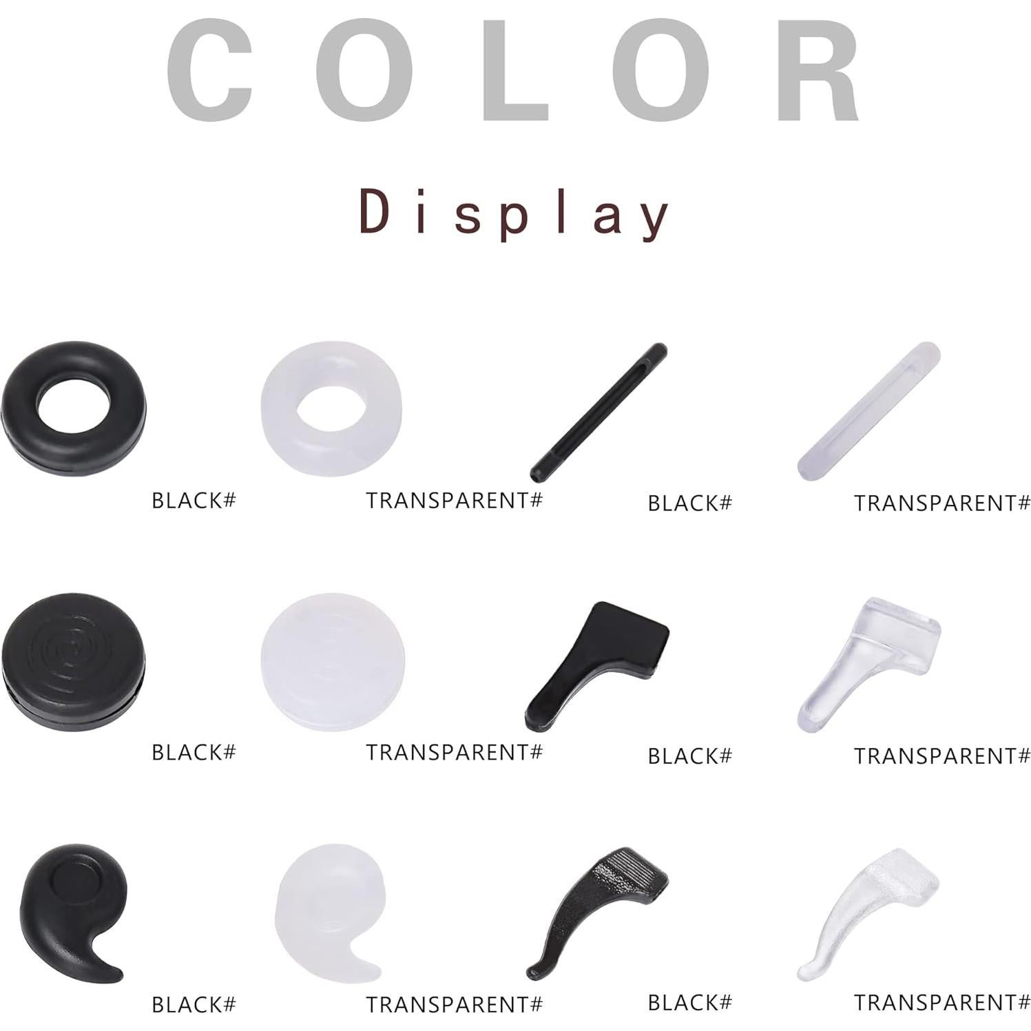 20 Pares Sujetadores de Gafas SooGree Antideslizantes Silicona