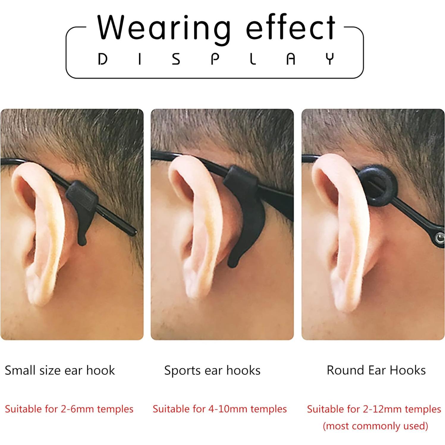 20 Pares Sujetadores de Gafas SooGree Antideslizantes Silicona