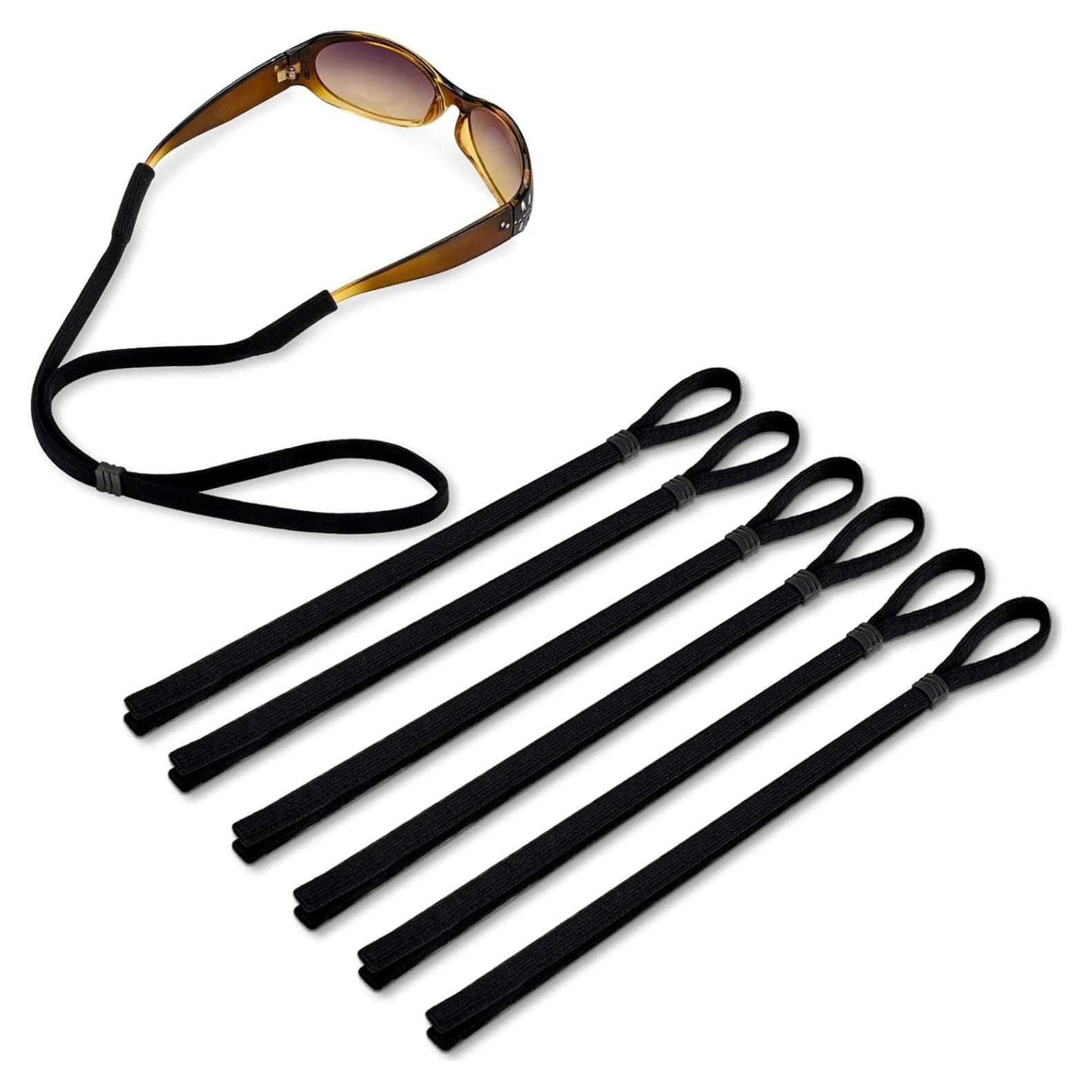 Correa para Gafas HENOALR Ajustable 6 Piezas Negro