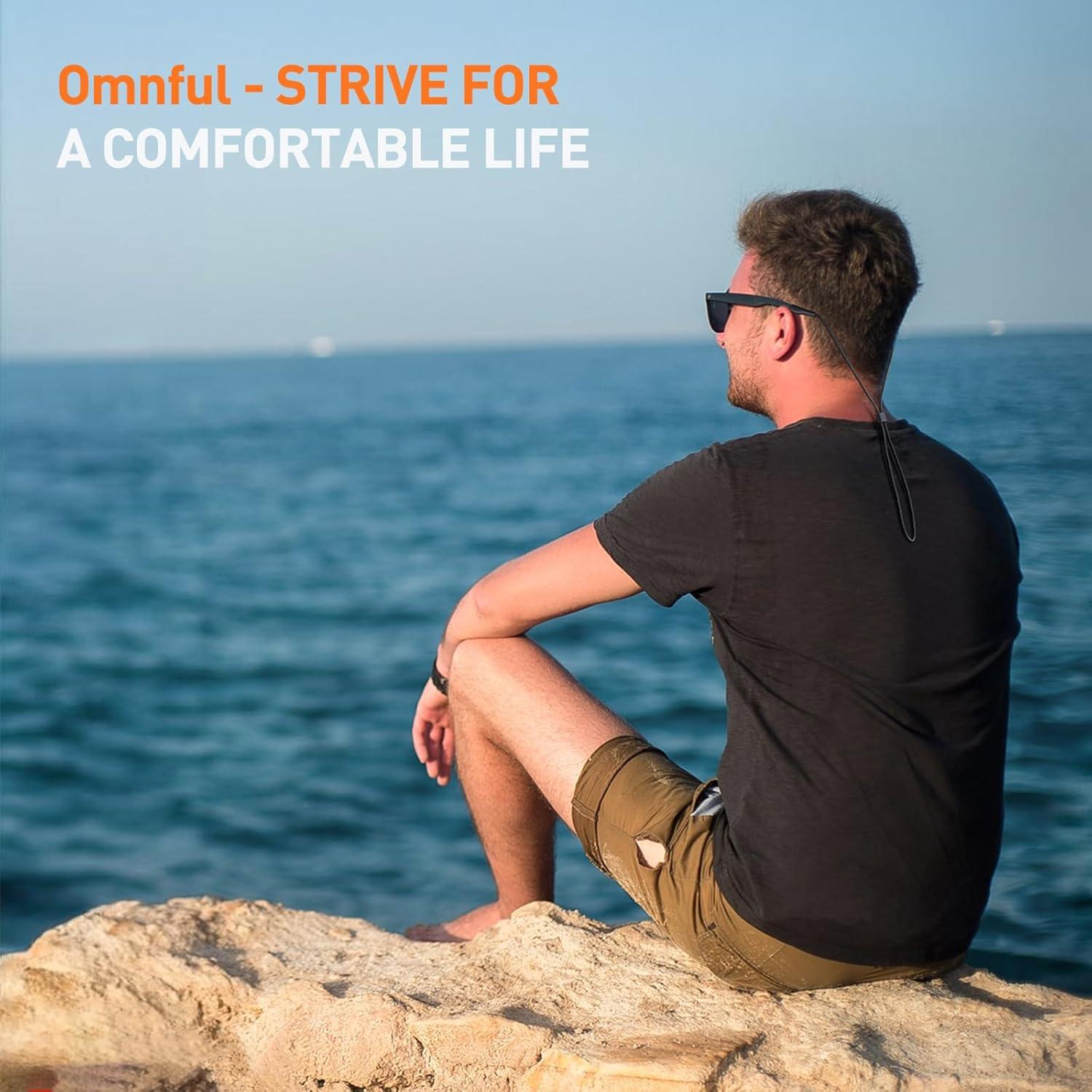 Soporte para Gafas Omnful 4pcs Negro Ajustable 36.83cm