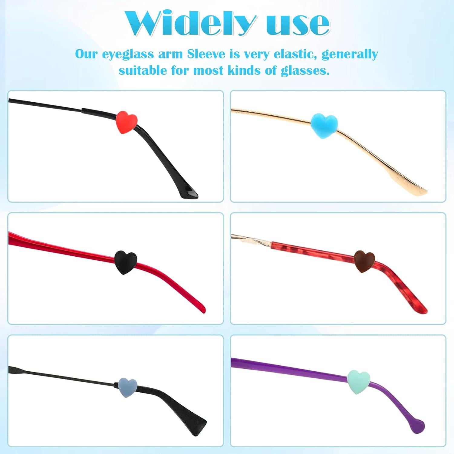 16 Sujetadores de Oído de Silicona para Gafas - Multicolor