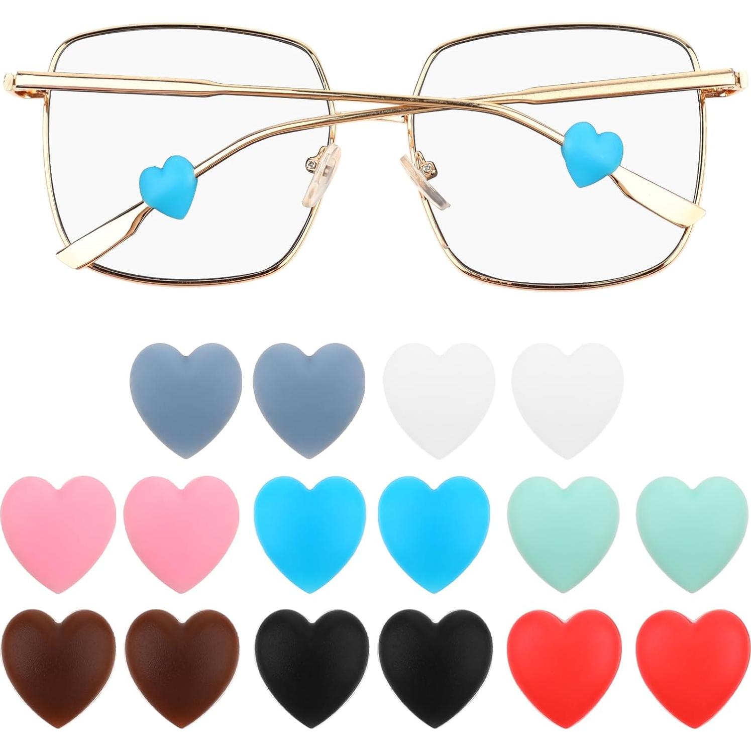 16 Sujetadores de Oído de Silicona para Gafas - Multicolor