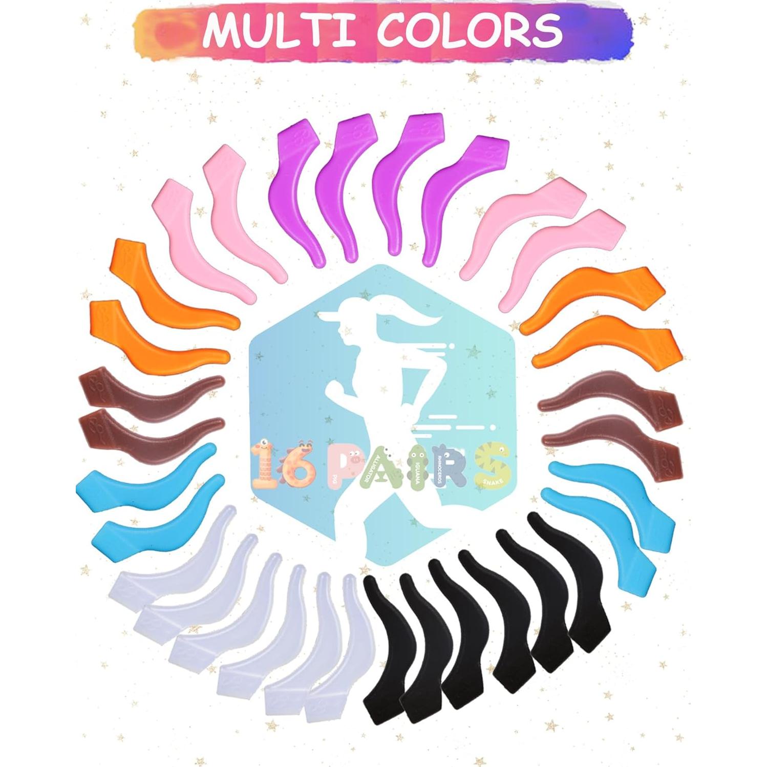 Ganchos para Gafas AURAADORN Silicona Antideslizante 16 Pzas