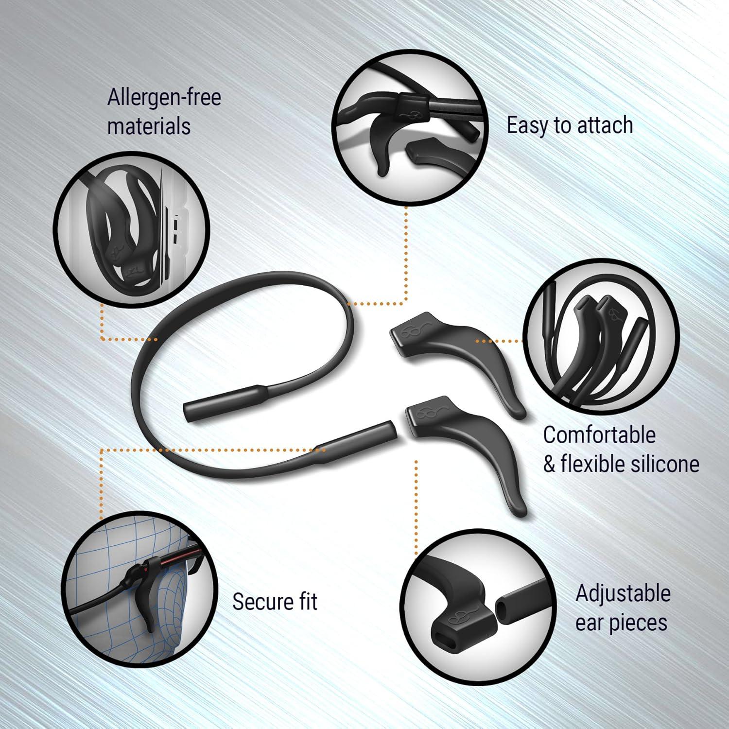 Juego de Soporte para Gafas BLUPOND - Antideslizante 3 Piezas