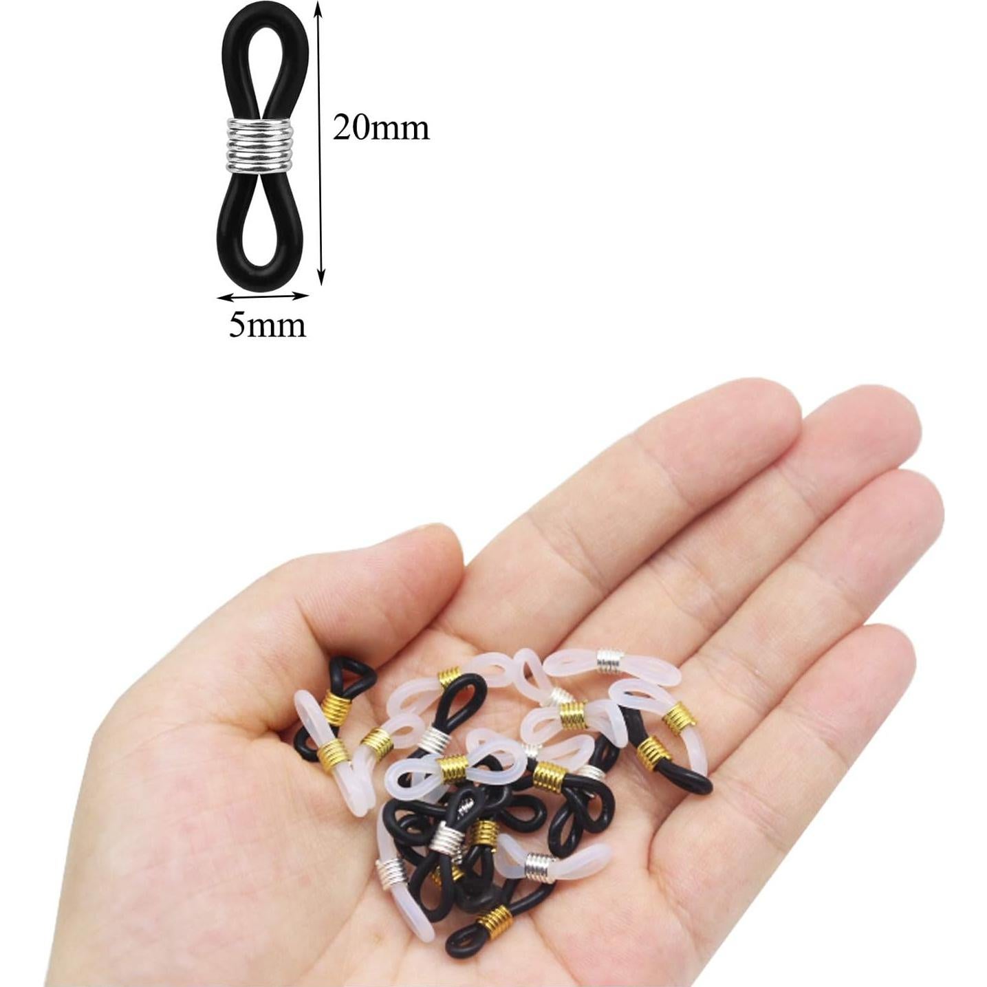 Extremos de Cadena para Gafas HUIHUIBAO 24 Piezas 20x5mm