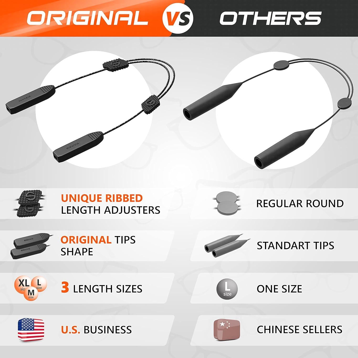 Correa Ajustable para Gafas SIGONNA - 3 Pcs Silicona