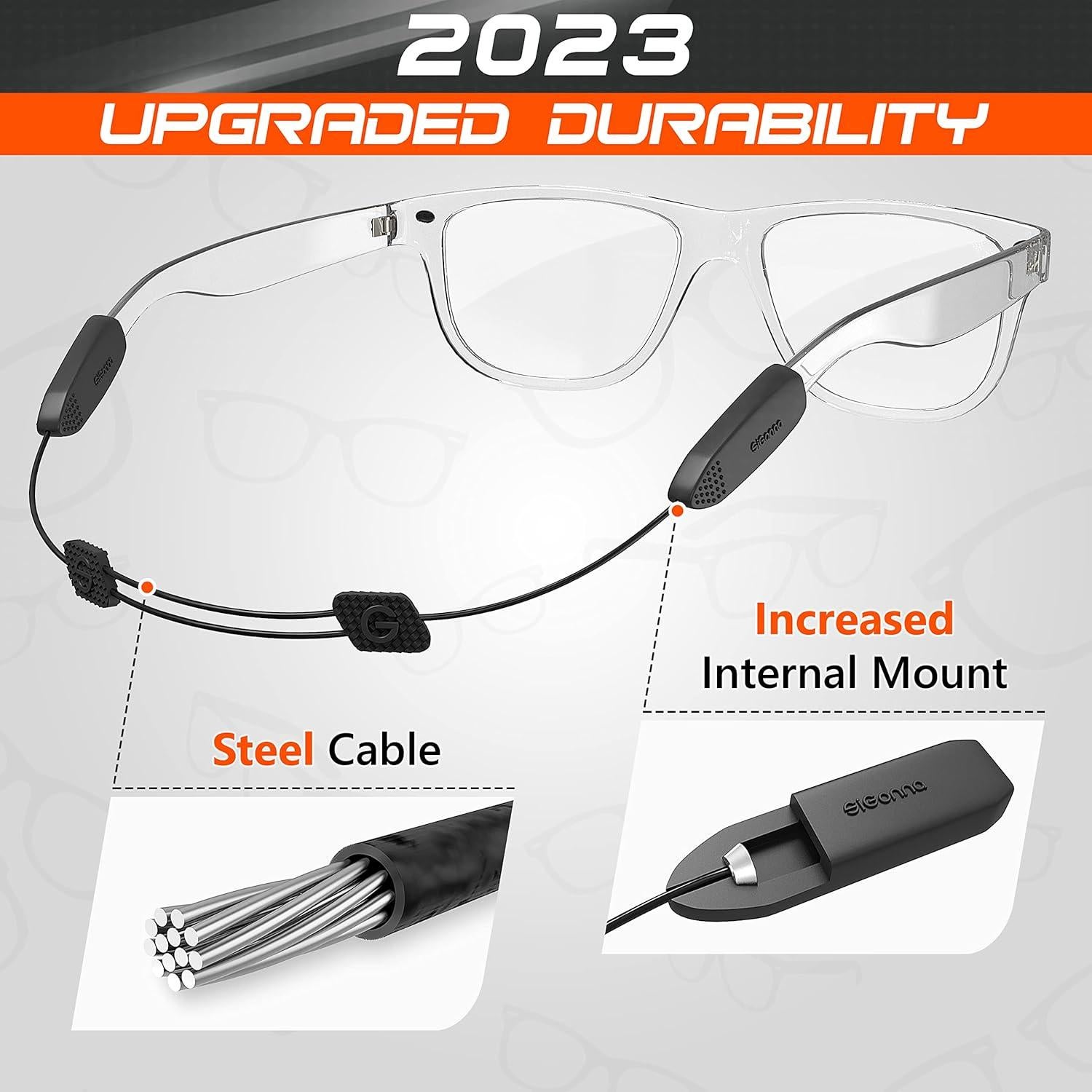 Correa Ajustable para Gafas SIGONNA - 3 Pcs Silicona