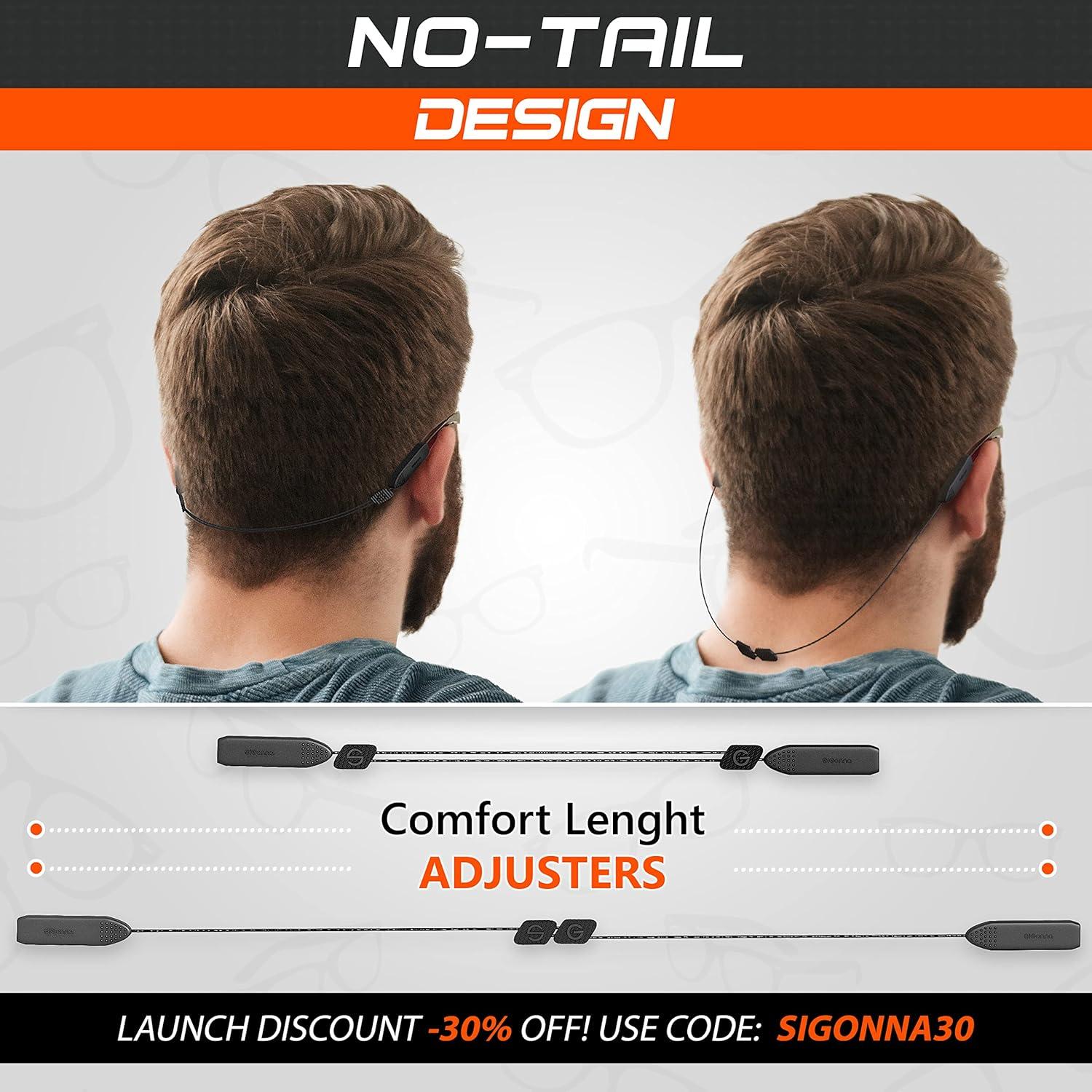 Correa Ajustable para Gafas SIGONNA - 3 Pcs Silicona