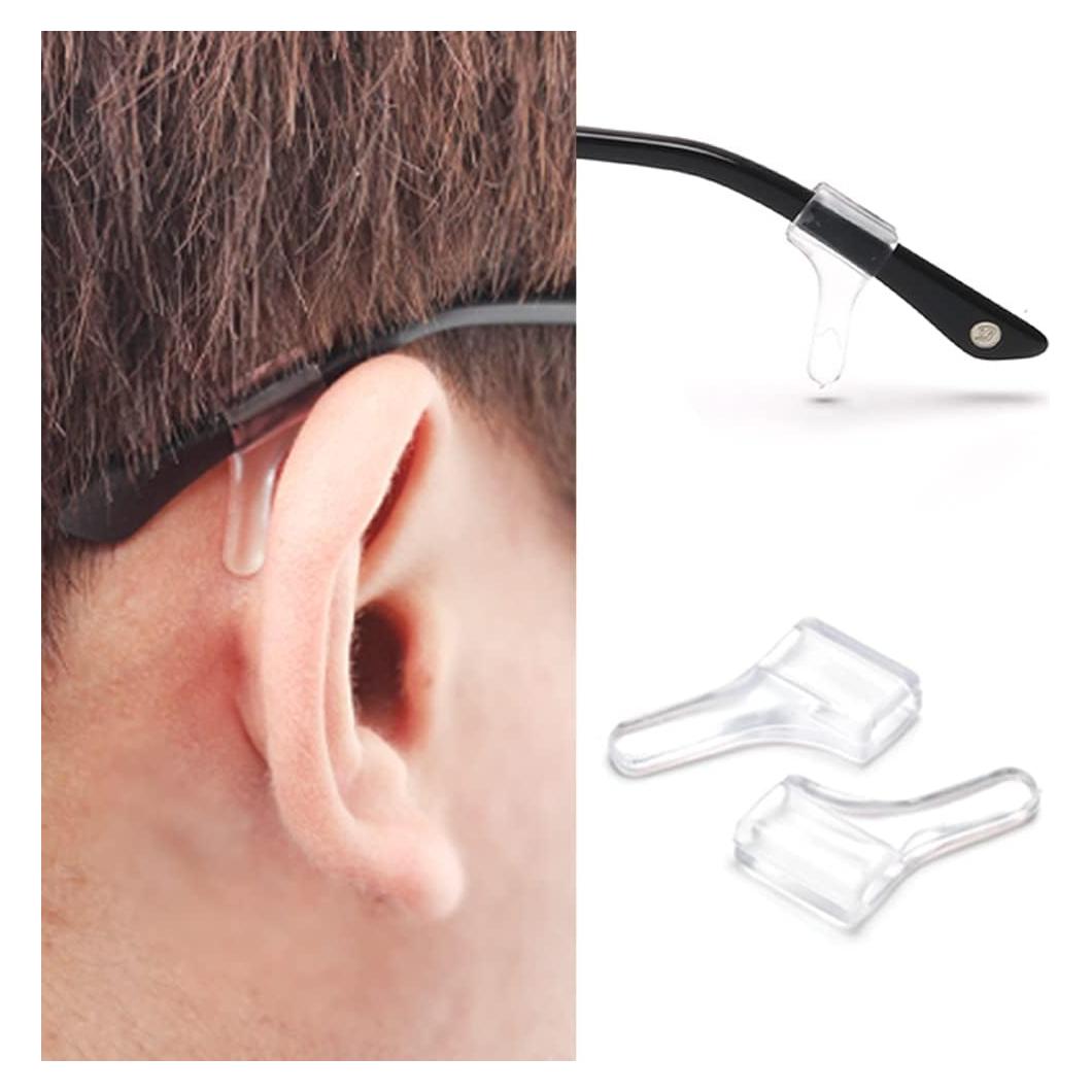Ganchos para Gafas Silicona Transparente 25 Pairs EG-00