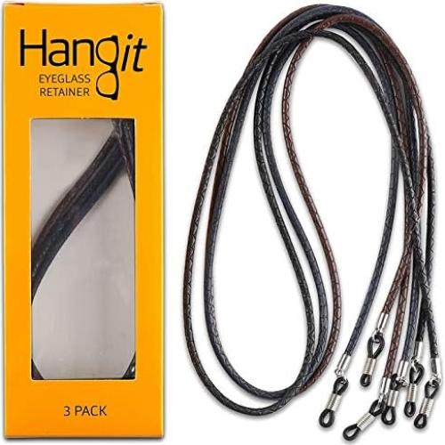 Correa de Gafas HANGIT - Cadena de Sol 3 Piezas Cuero PU