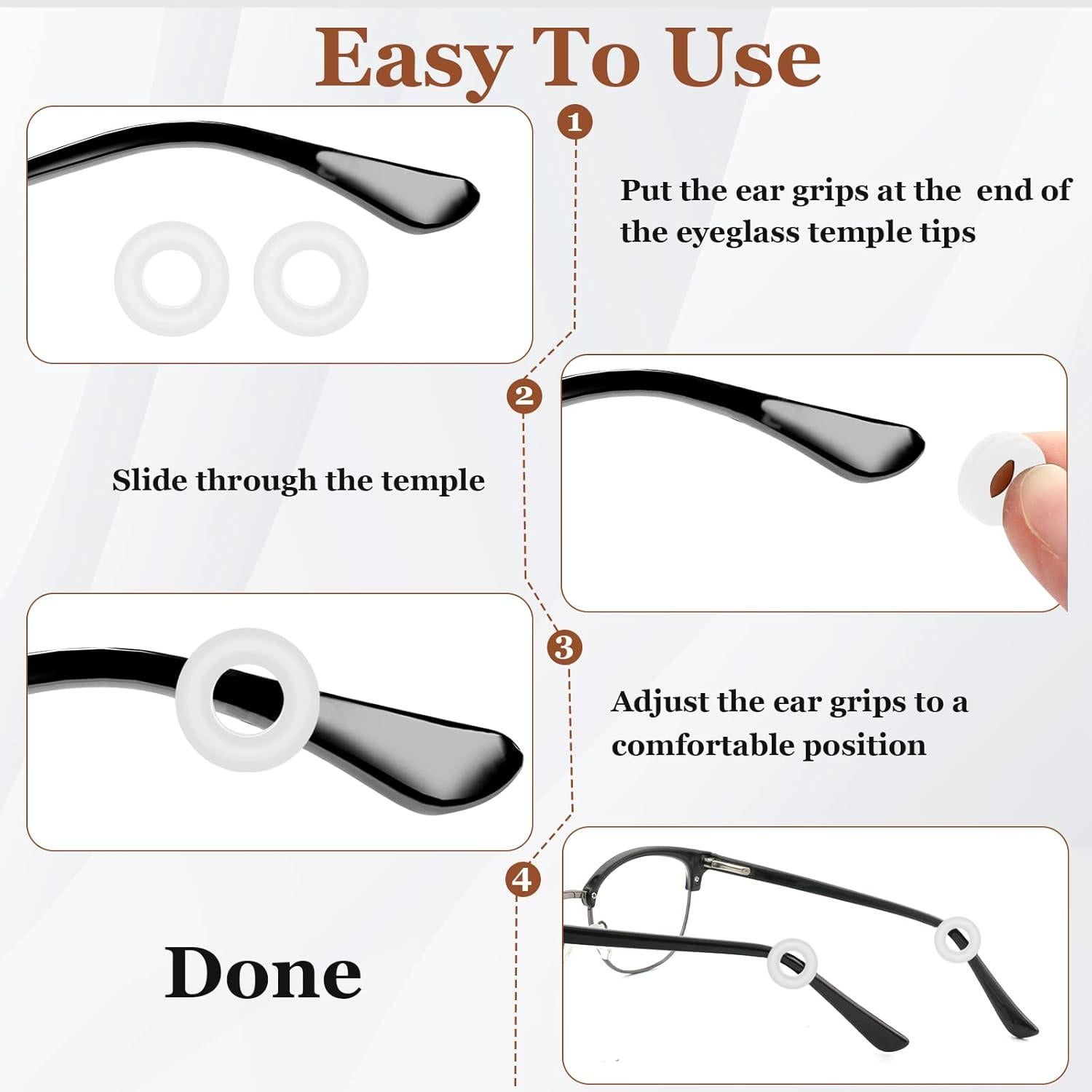 14 Pares de Fundas Antideslizantes para Gafas - SMARTTOP