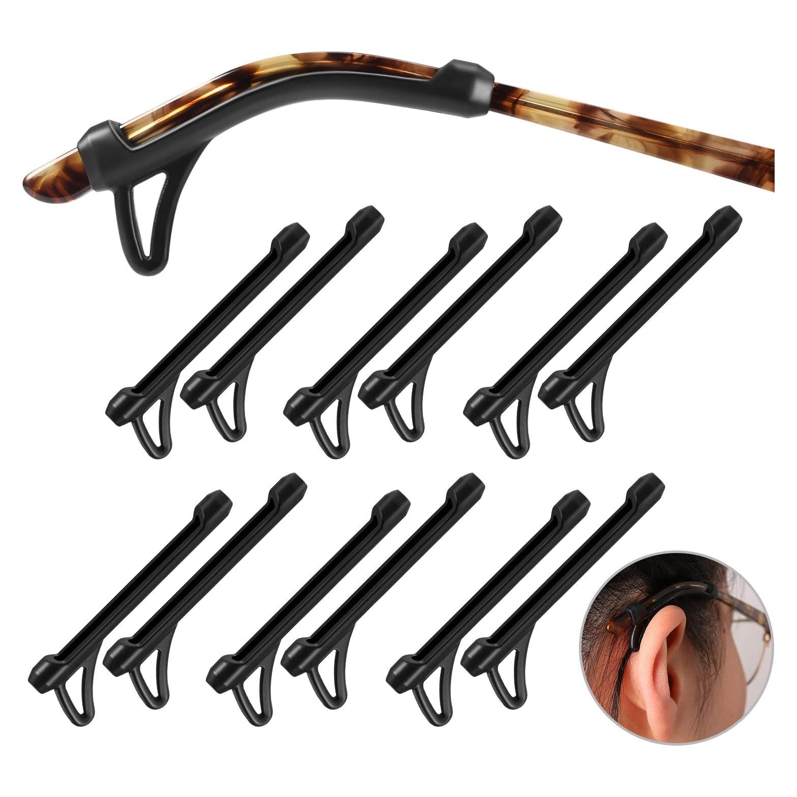 Mangas Antideslizantes para Gafas TOPOPTIC - 6 Pares Negros