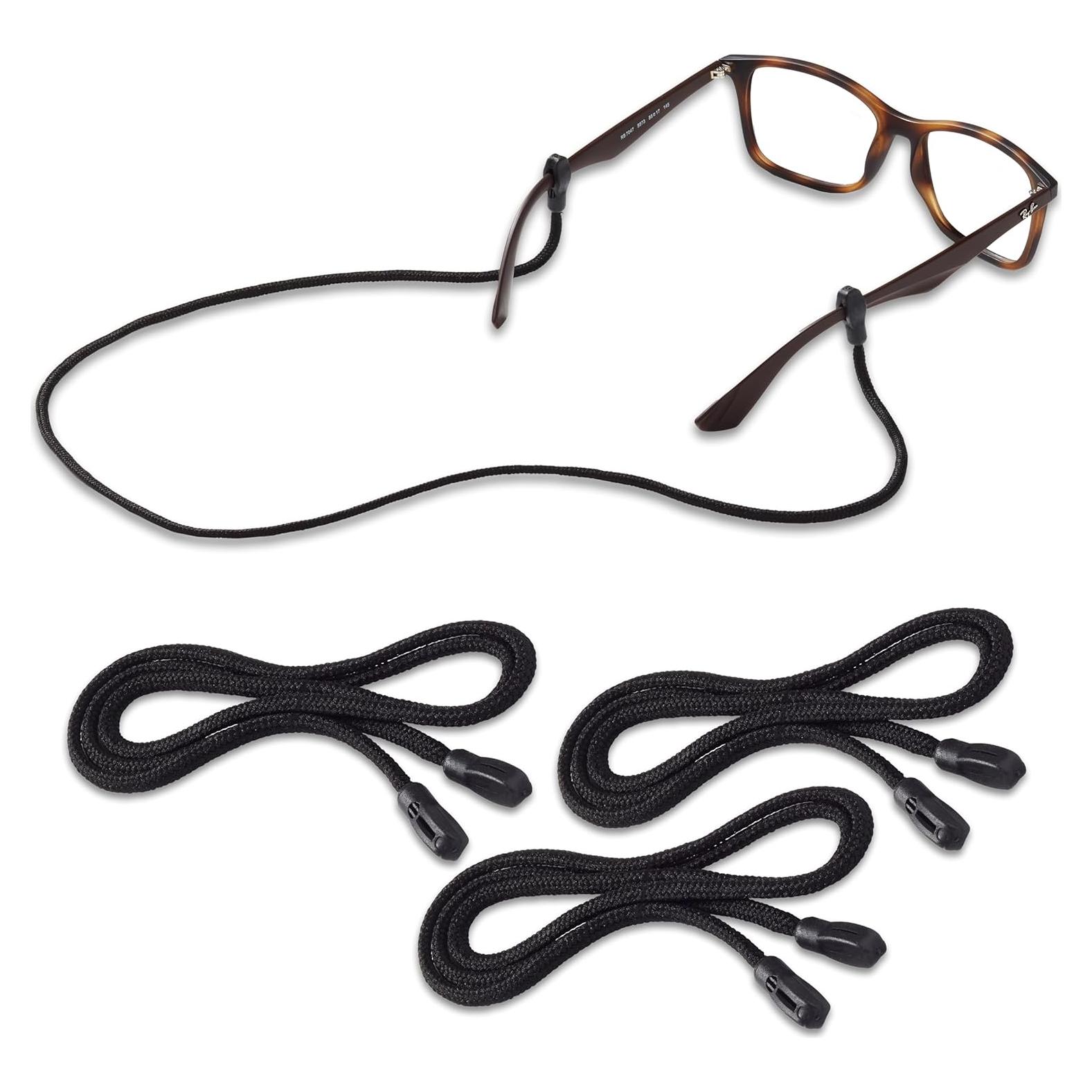 Retenedor Peeper Keepers Supercord Negro 3 Piezas Gafas