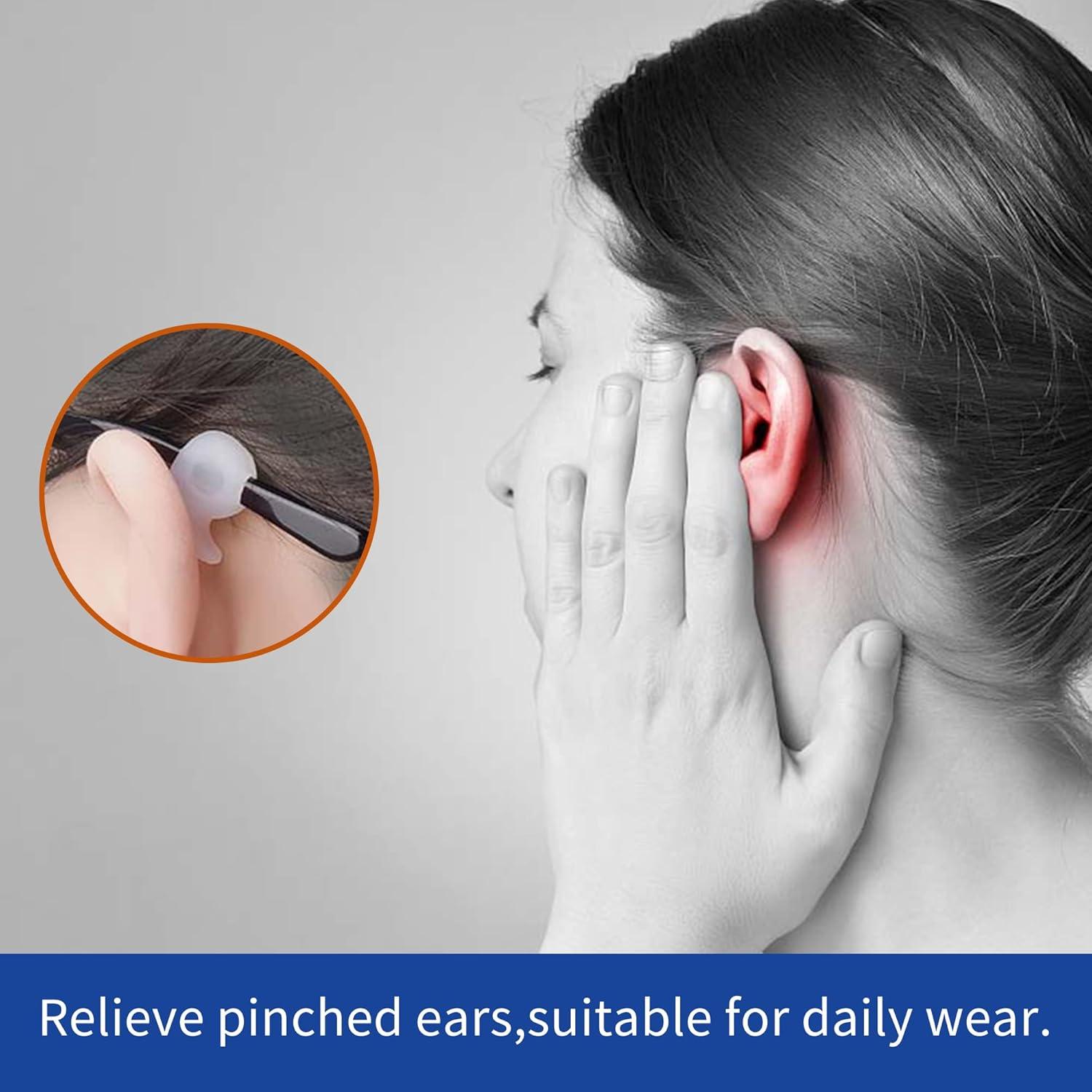 Ganchos Antideslizantes para Gafas de Oído - Silicona 6 Piezas