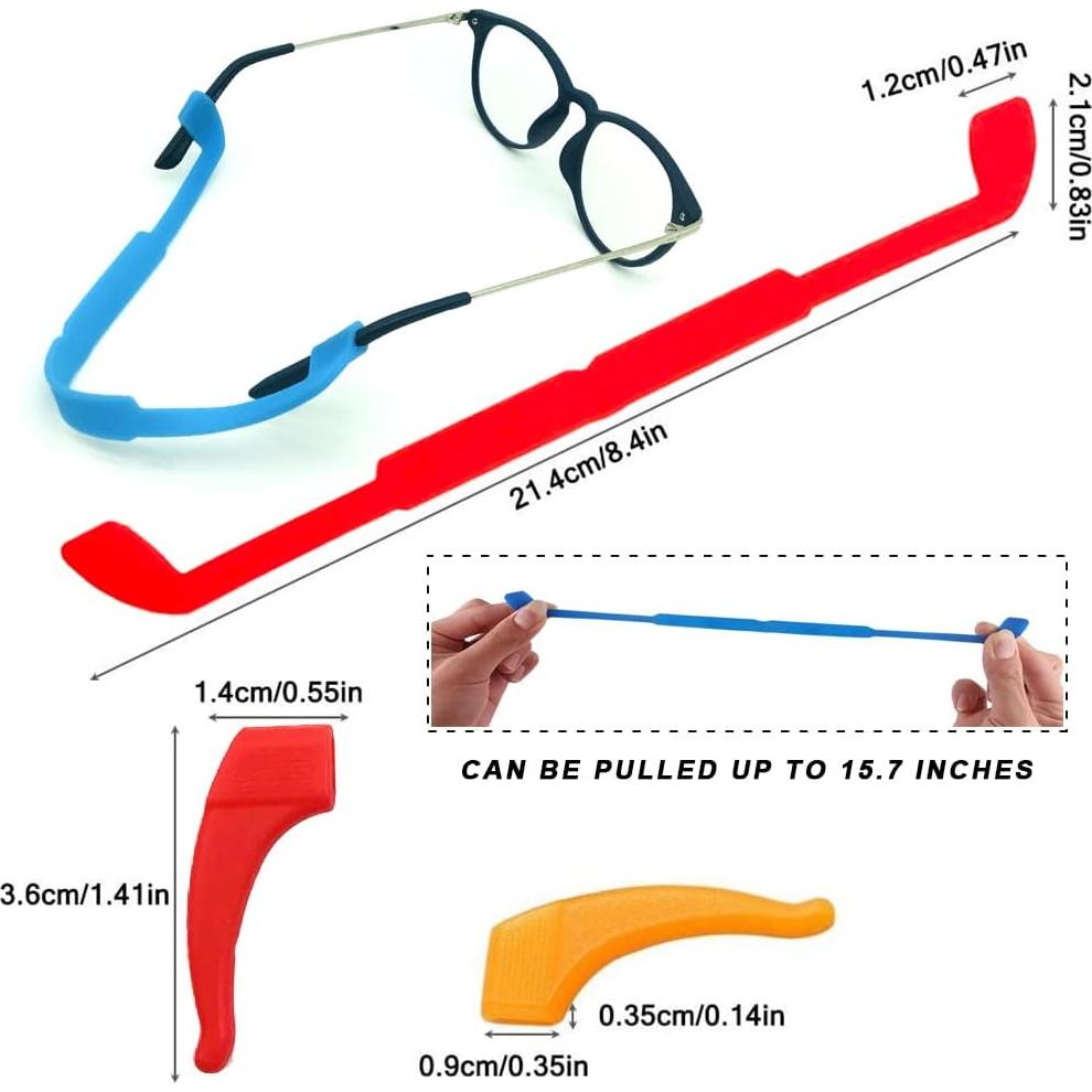 Paquete de 12 correas antideslizantes para gafas CKANDAY