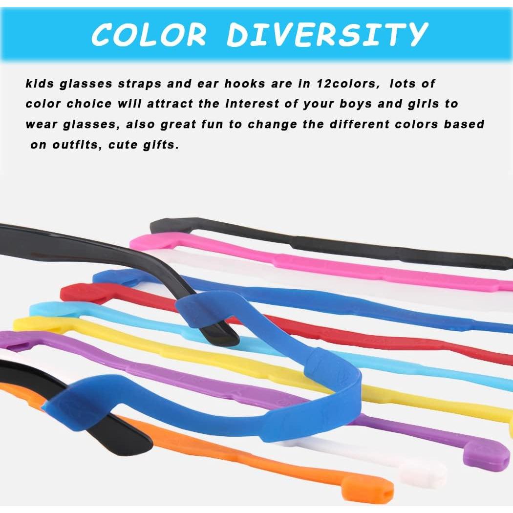 Paquete de 12 correas antideslizantes para gafas CKANDAY