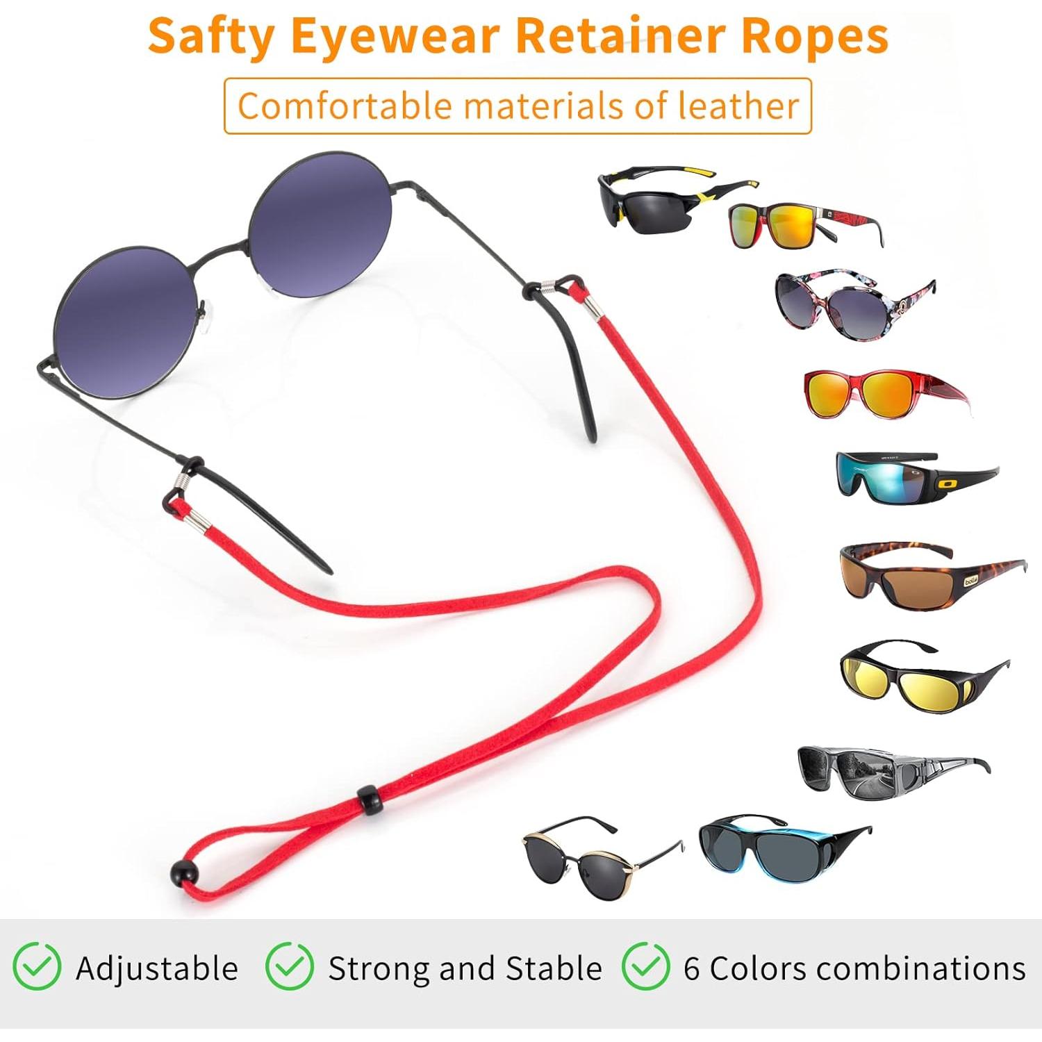 BILIONE Correa para Gafas 6 Pcs Ajustable Multicolor