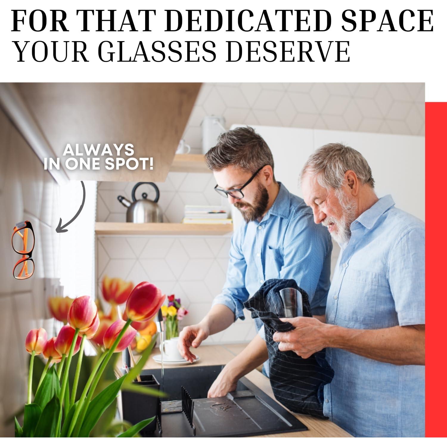 Soporte para Gafas K&A - Paquete de 8 Soportes Adhesivos