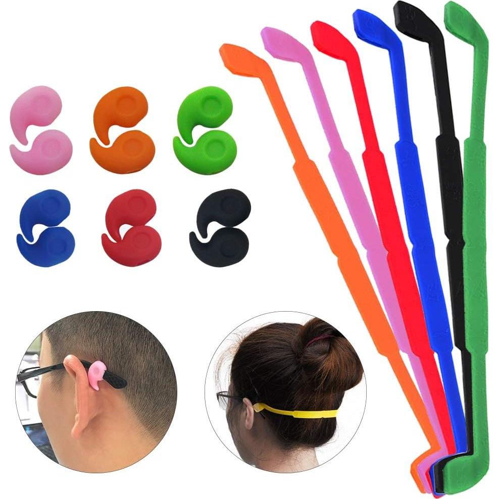 Correas de Gafas de Silicona SENHAI 6 Colores Antideslizantes