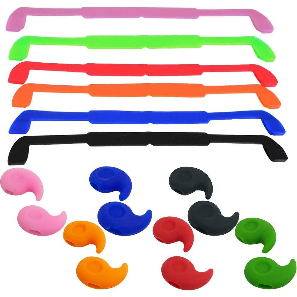 Correas de Gafas de Silicona SENHAI 6 Colores Antideslizantes