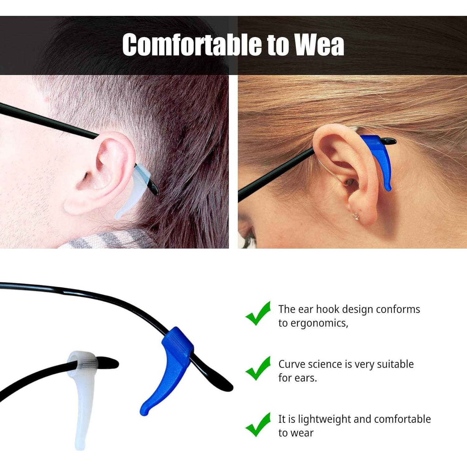 5 Sujetadores de Gafas Silicona Multicolor Sima-2 Antideslizantes