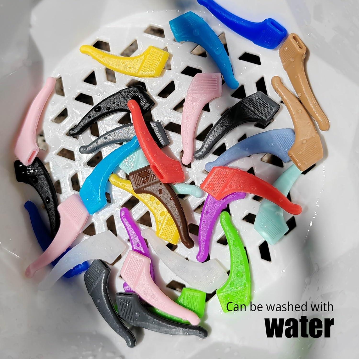 5 Sujetadores de Gafas Silicona Multicolor Sima-2 Antideslizantes