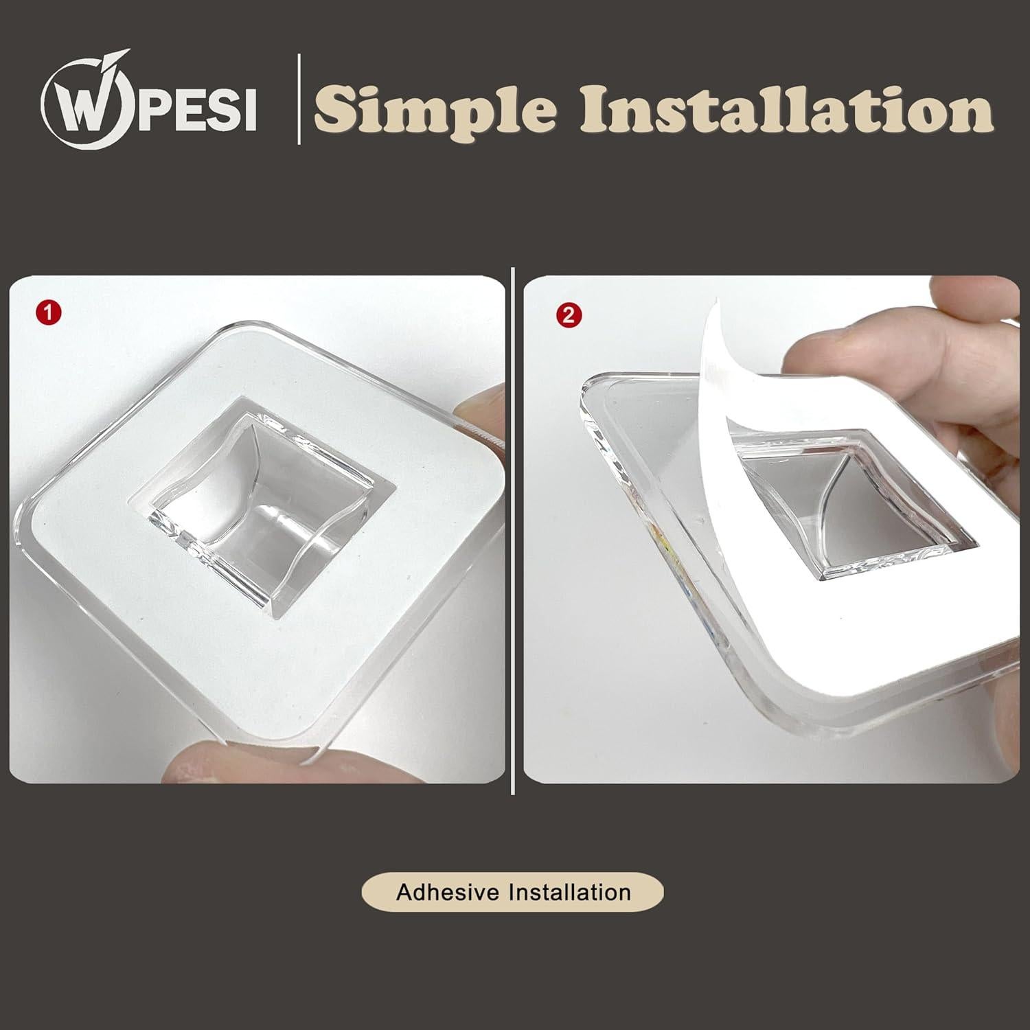 Soporte de Gafas de Pared WPESI 10 Pack Acrílico Transparente