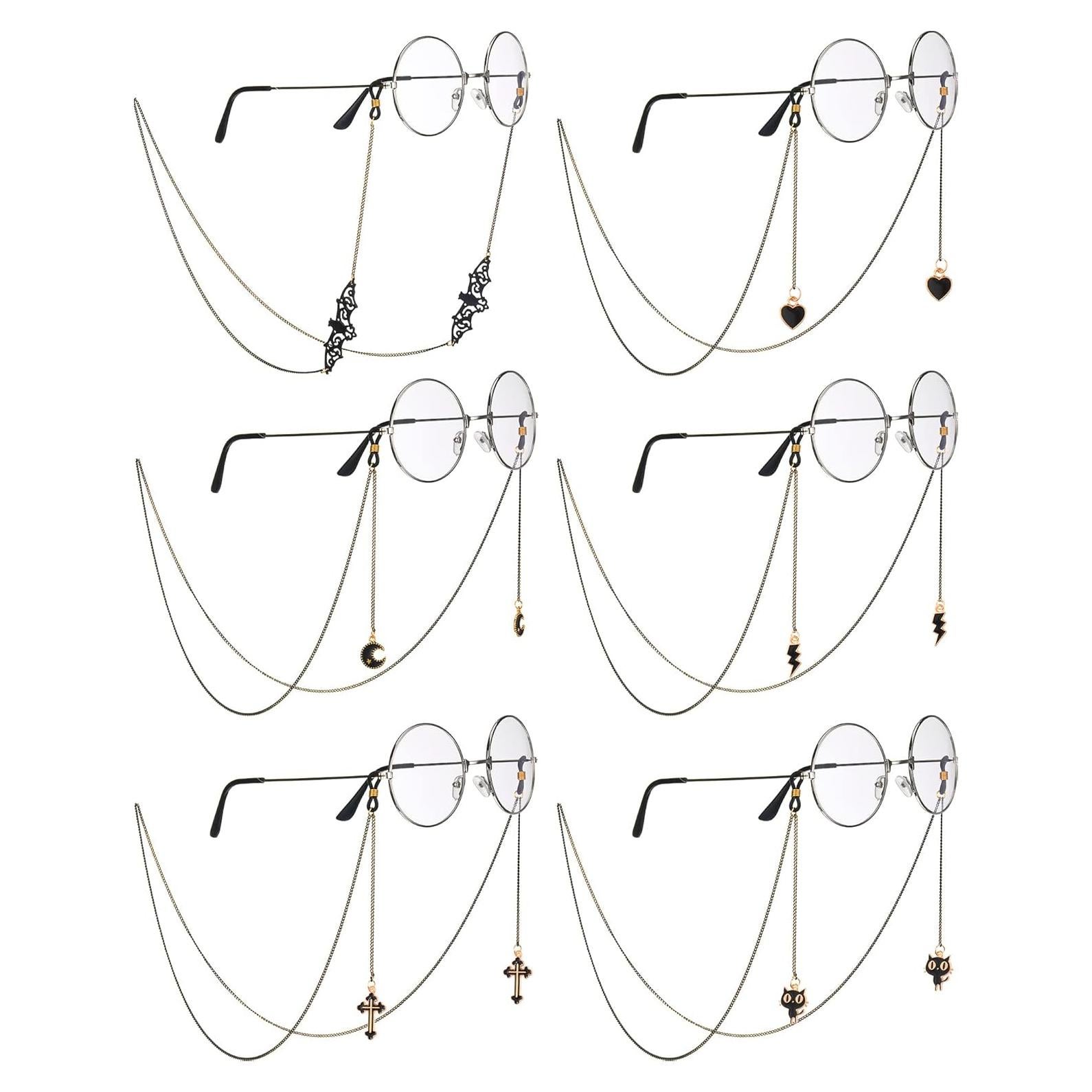 Cadena de Gafas Flutesan 6 Piezas Unisex Estilos Variados