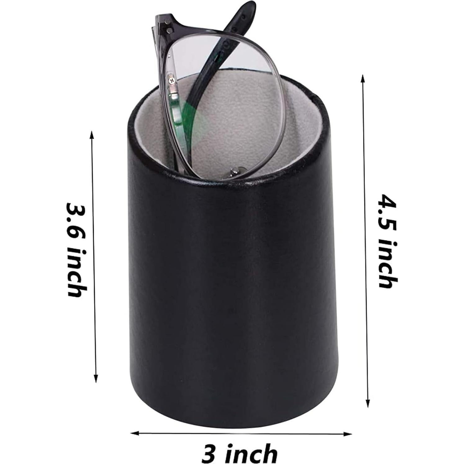 Soporte para Gafas Bleiou de Cuero PU Negro para Escritorio