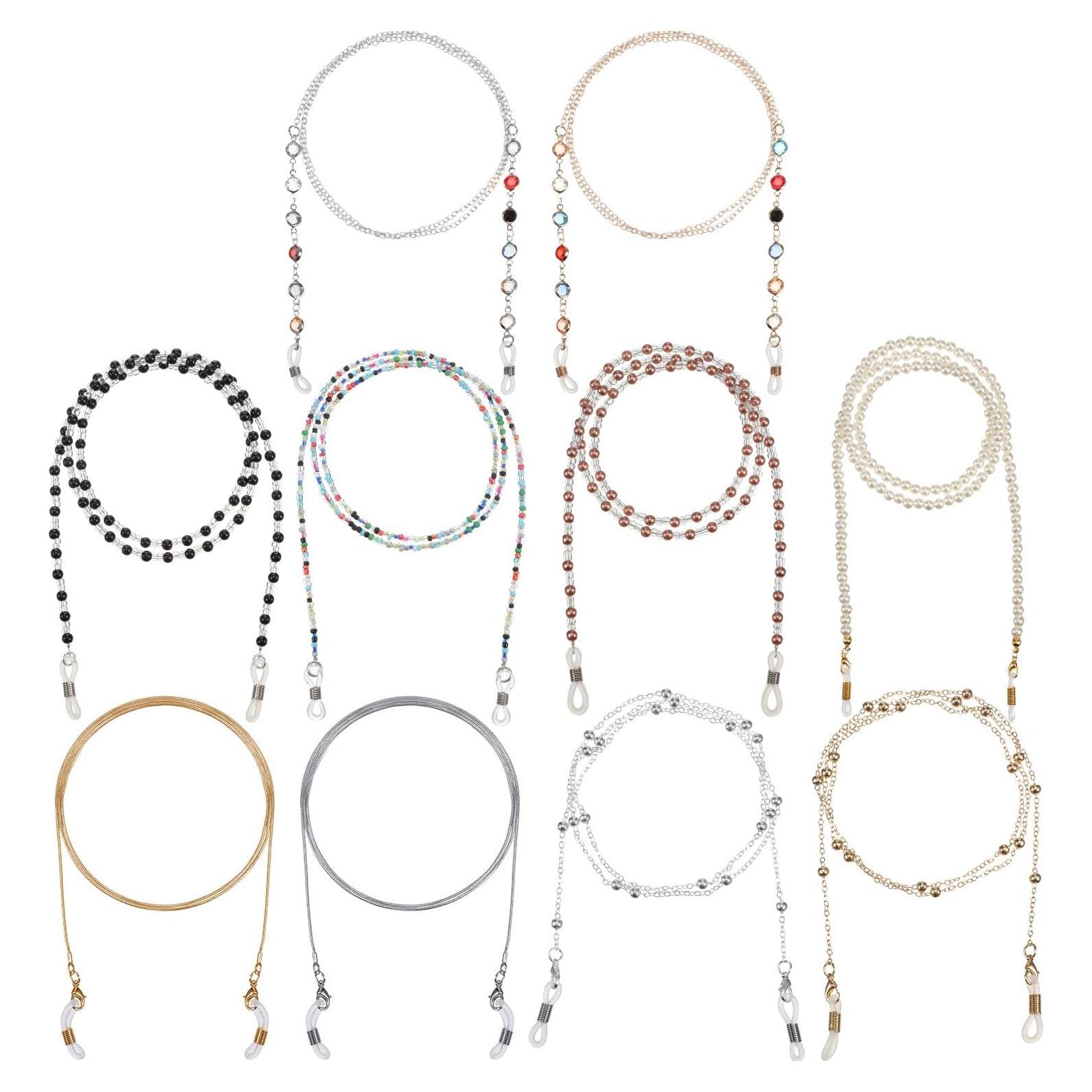 Cadena de Gafas 10 Piezas Beads para Mujeres 66 cm