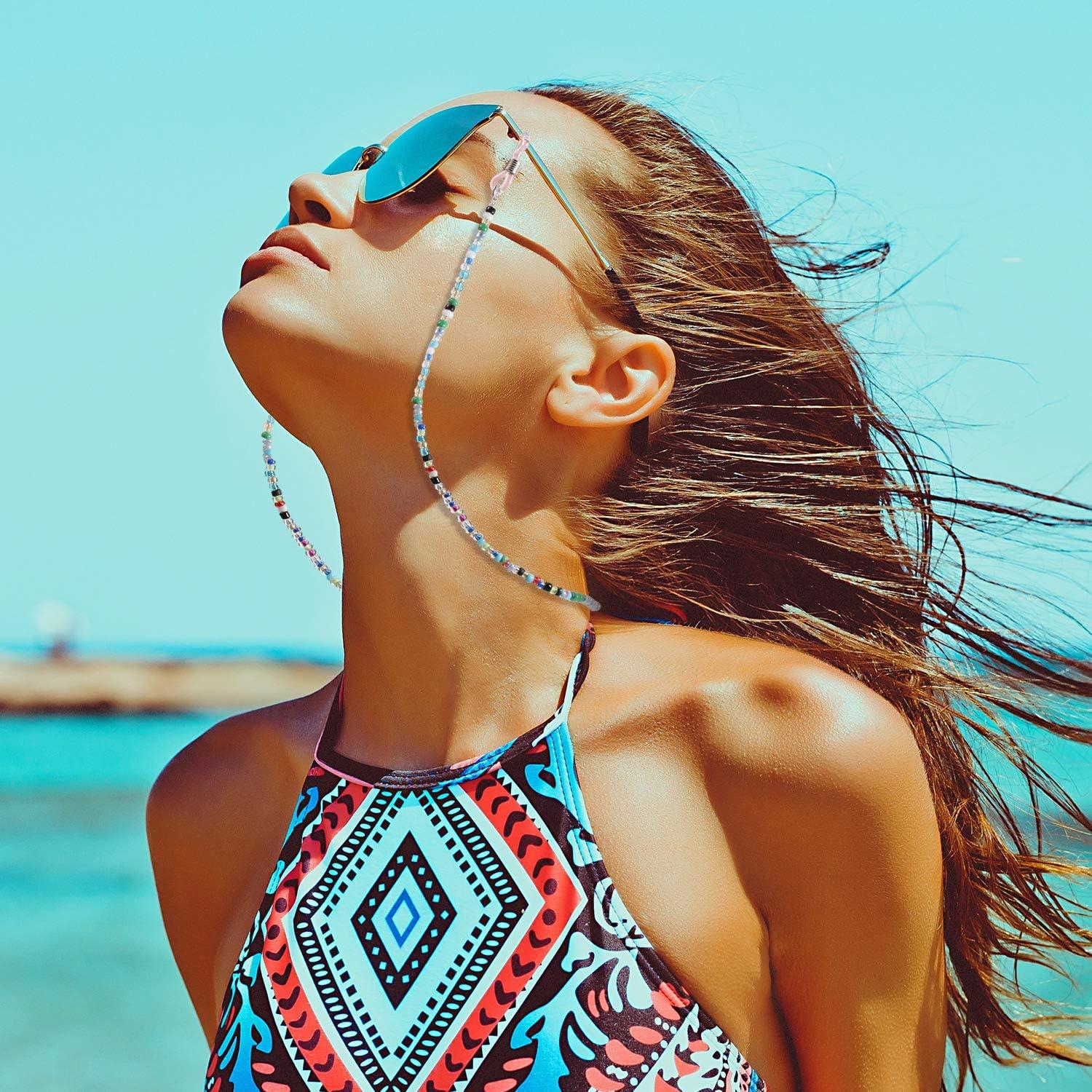 Cadena de Gafas 10 Piezas Beads para Mujeres 66 cm