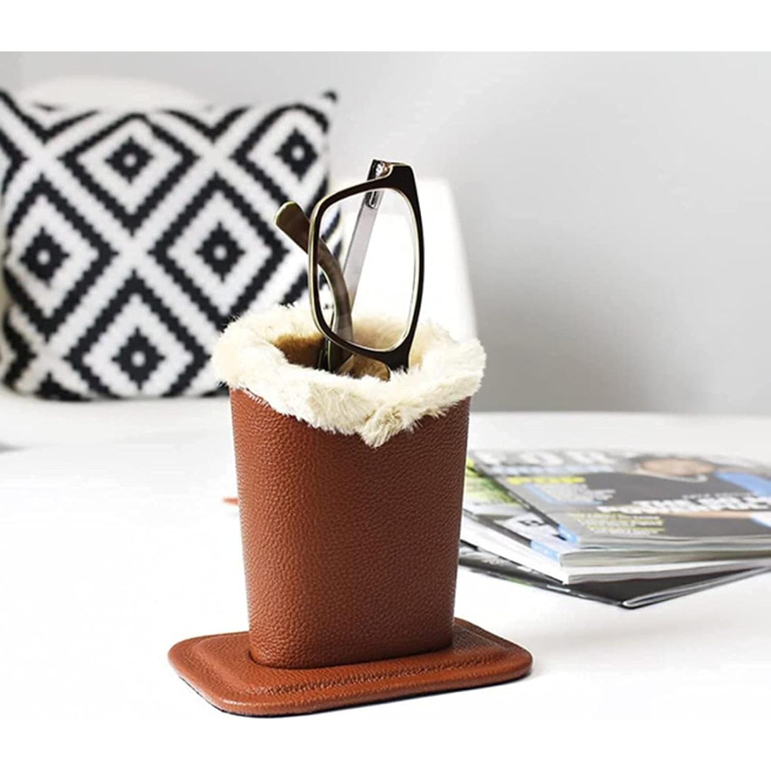 Soporte para Gafas ZOOFOX Pack de 3 Cuero PU Organizador