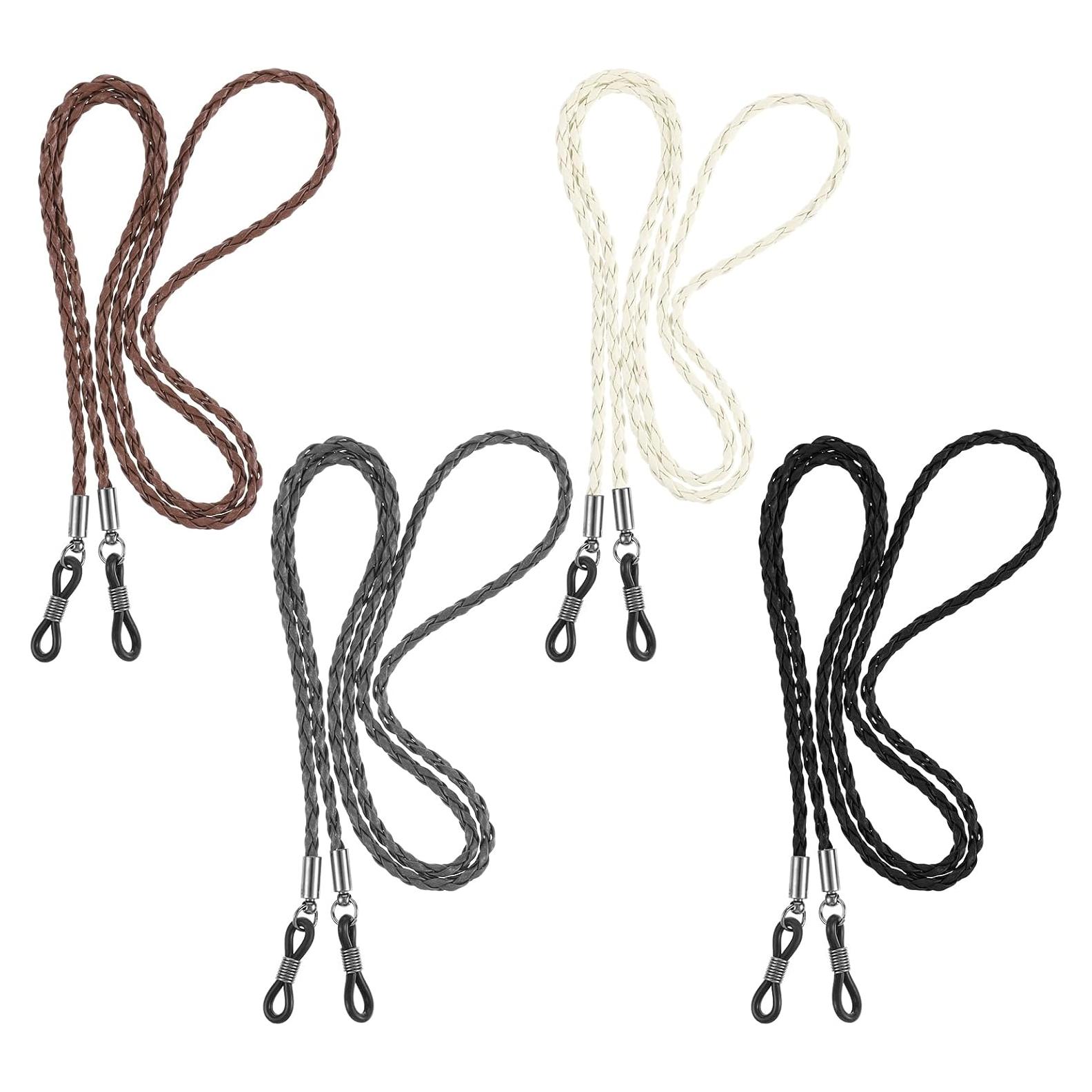 4 Correas de Gafas de Cuero PU Multicolor 70cm