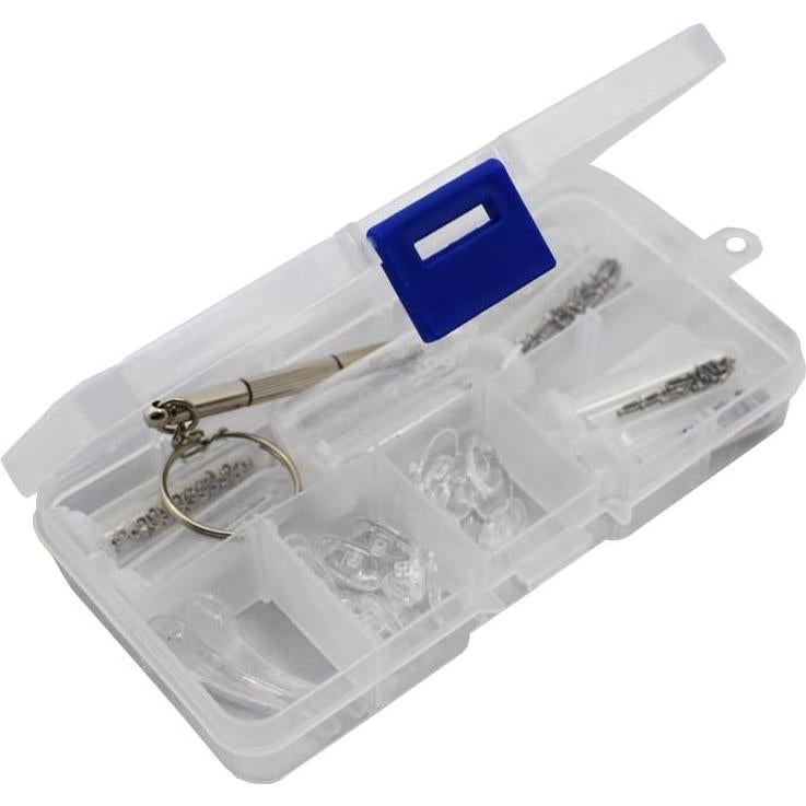 Kit de reparación de gafas Motanar con tornillos y almohadillas