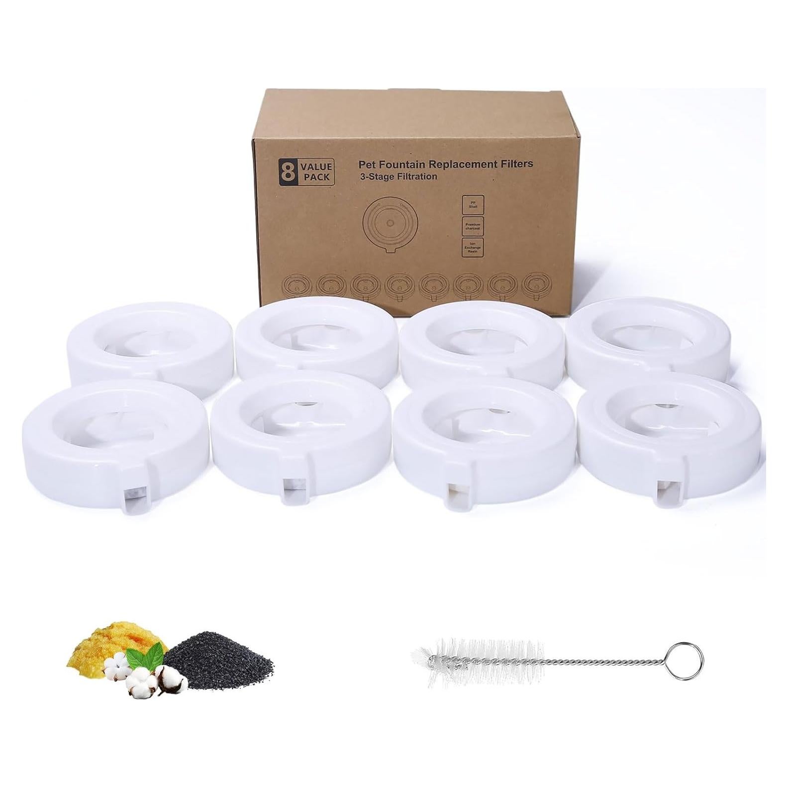 8 Filtros de Reemplazo Mestrol para Dispensador de Agua 3.6L-8L