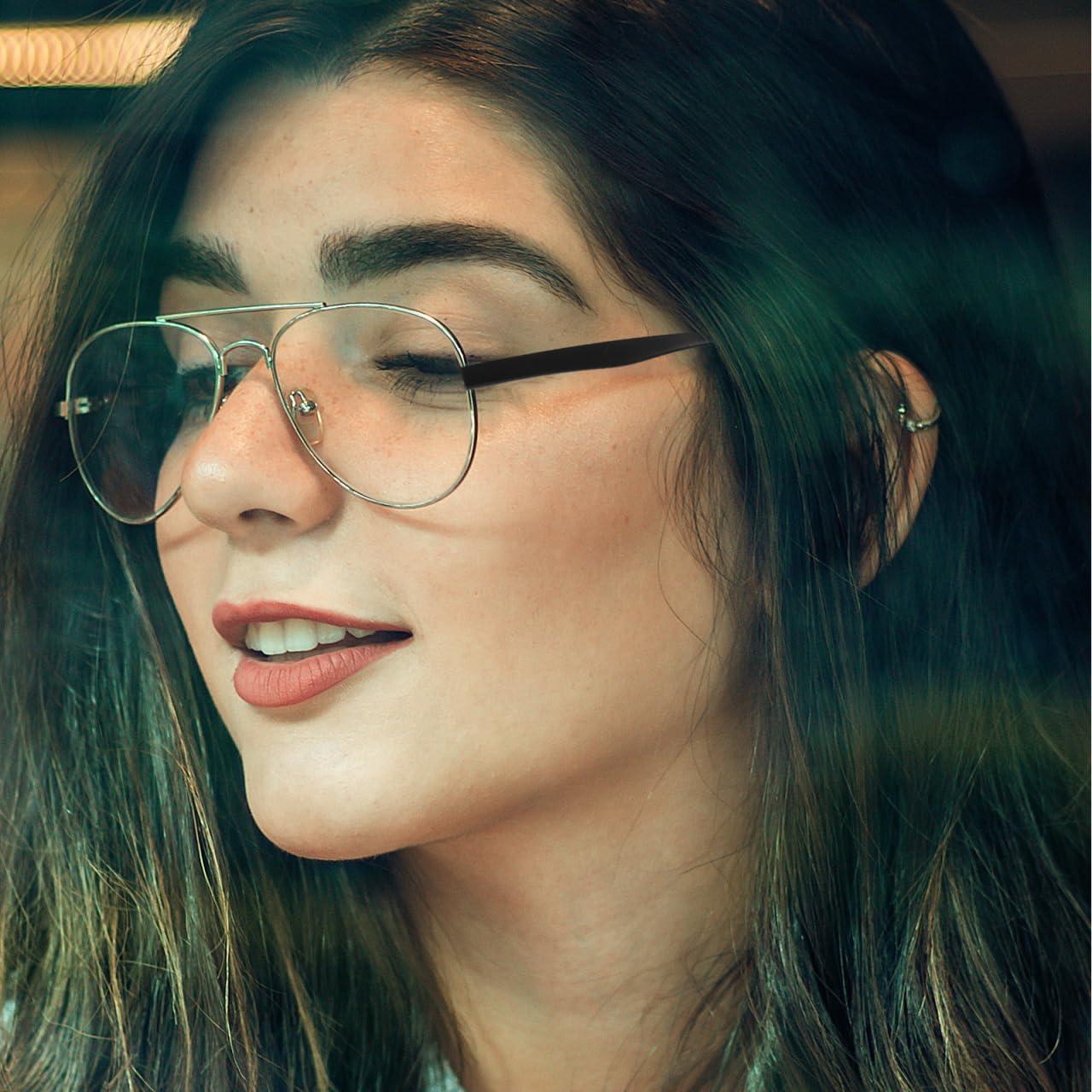 Par de Brazos de Gafas Reemplazo Metal Negro Mobestech