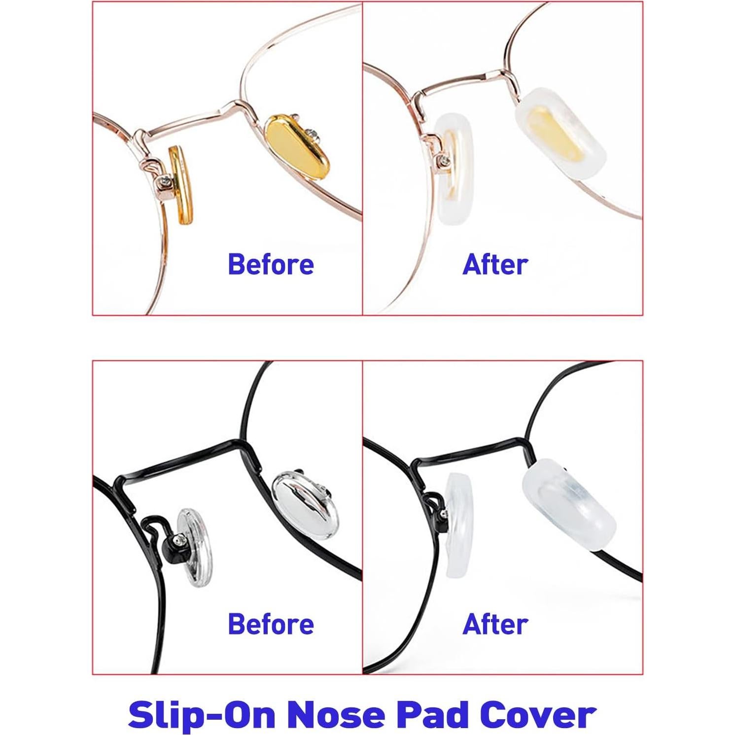 Almohadillas de Silicona para Gafas Gdnmpat 10 Pares Talla L