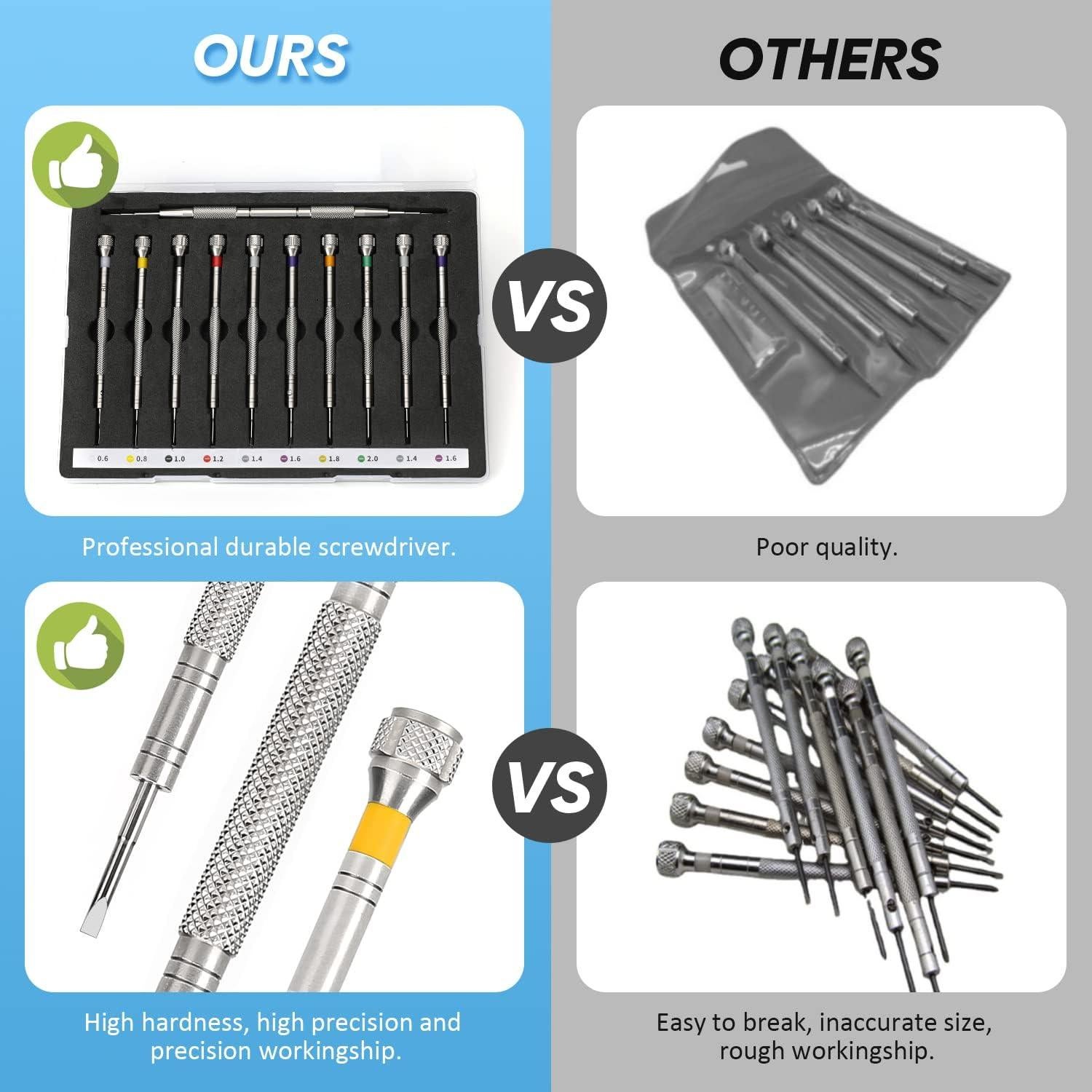 Juego de destornilladores TEXNEWS 11 piezas para relojería