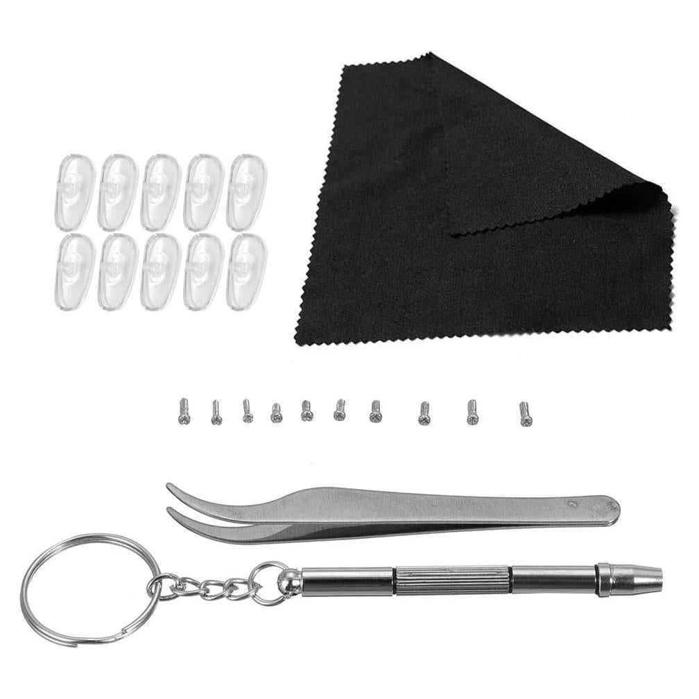 Kit de Reparación de Gafas Red Shield con 10 Almohadillas
