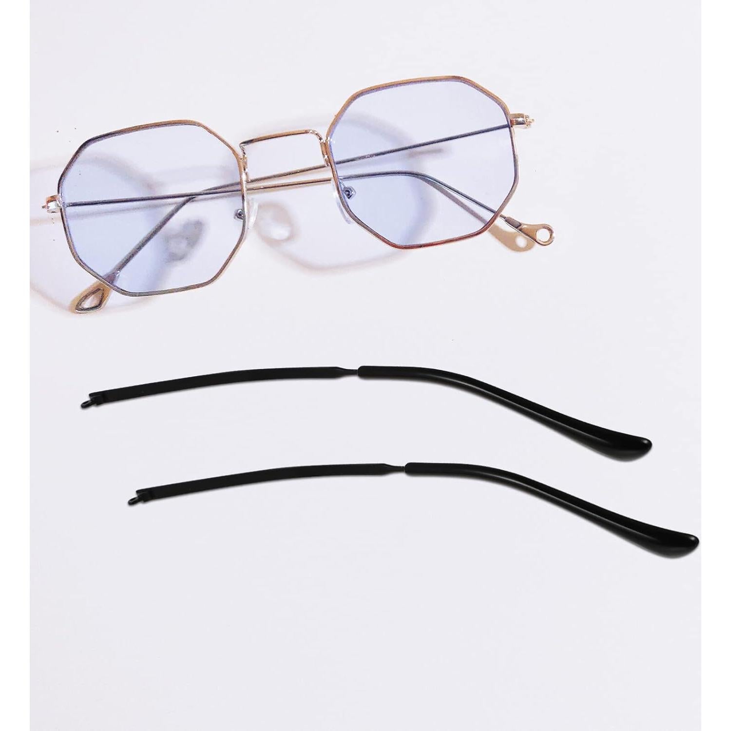 Brazos de Reemplazo para Gafas Metal Hemobllo 140mm Negro