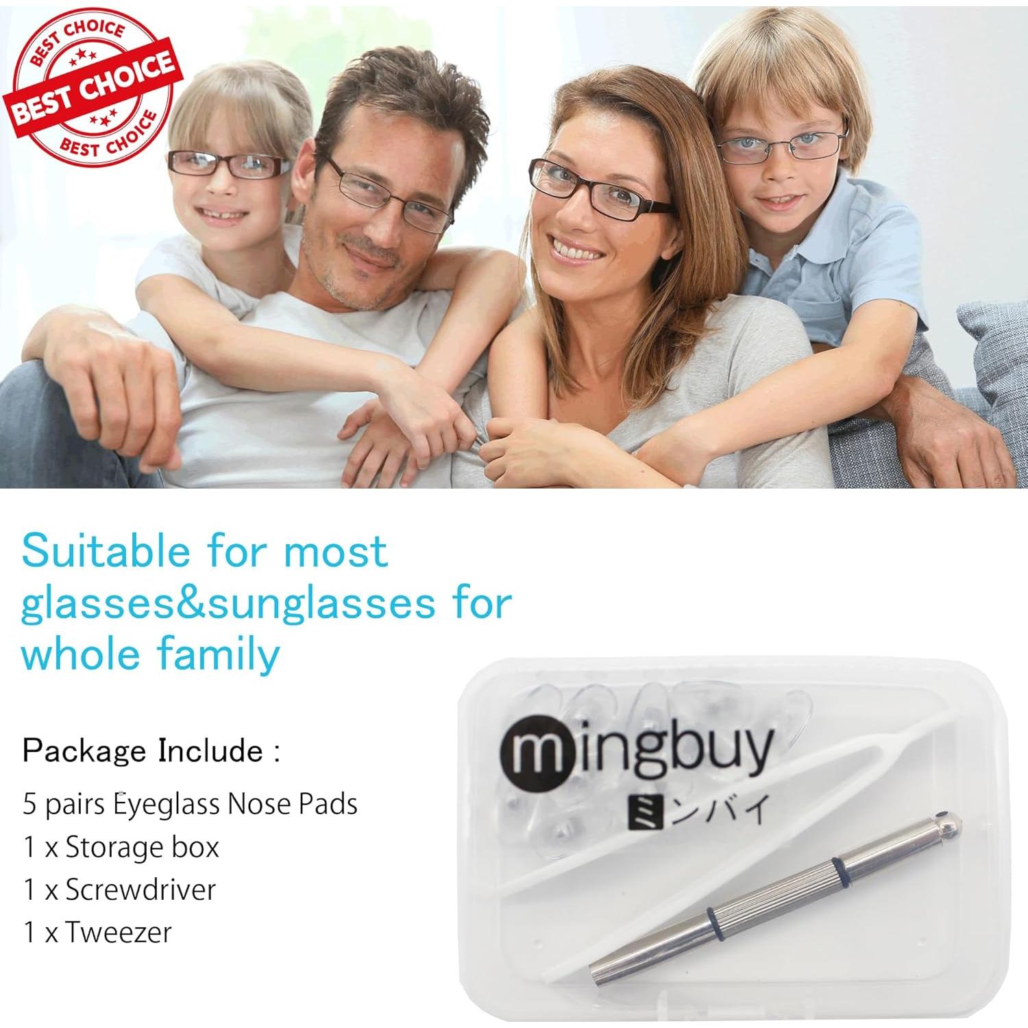 Kit de Almohadillas para Nariz de Gafas Mingbuy 10 Piezas