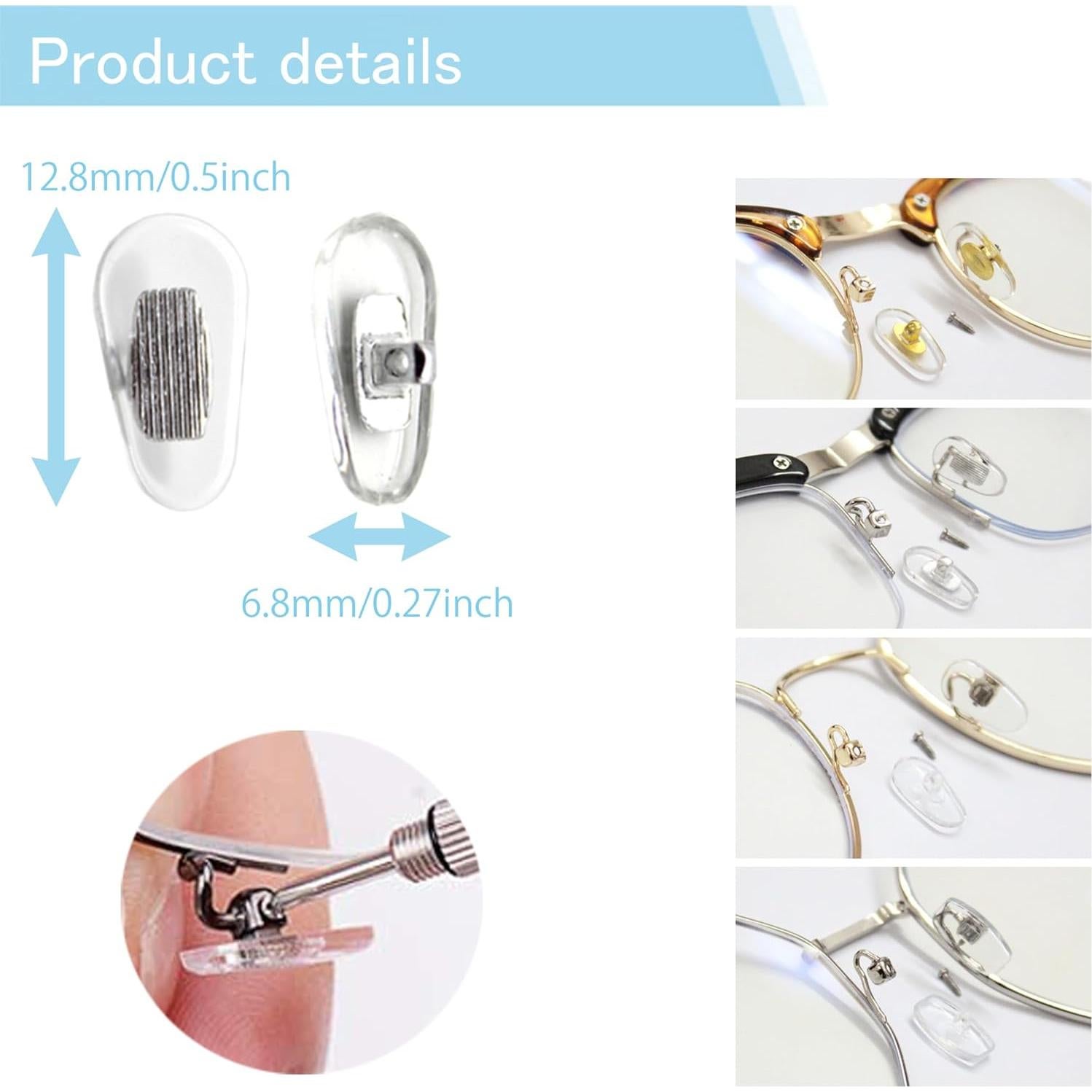 Kit de Almohadillas para Nariz de Gafas Mingbuy 10 Piezas