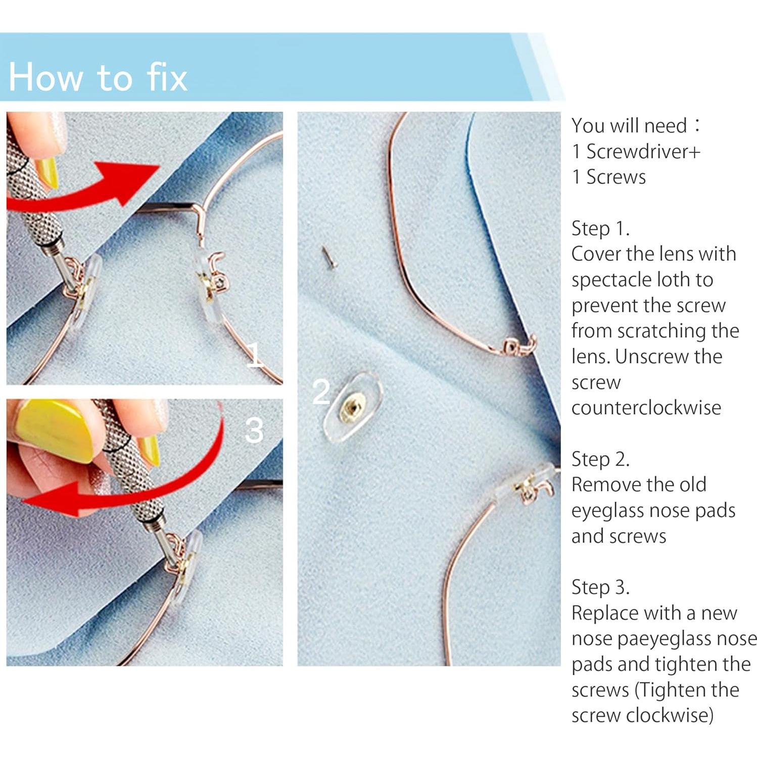 Kit de Almohadillas para Nariz de Gafas Mingbuy 10 Piezas