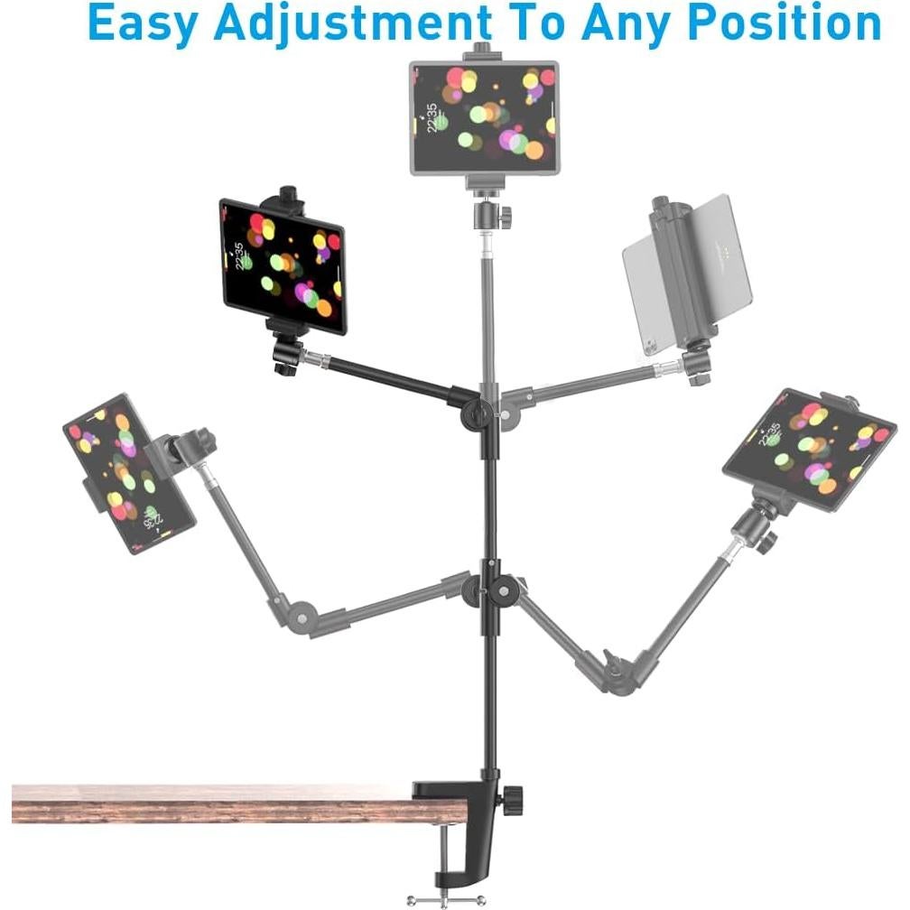 Soporte de Cámara KDD para Webcam y Teléfono, Brazo Flexible 55.88 cm