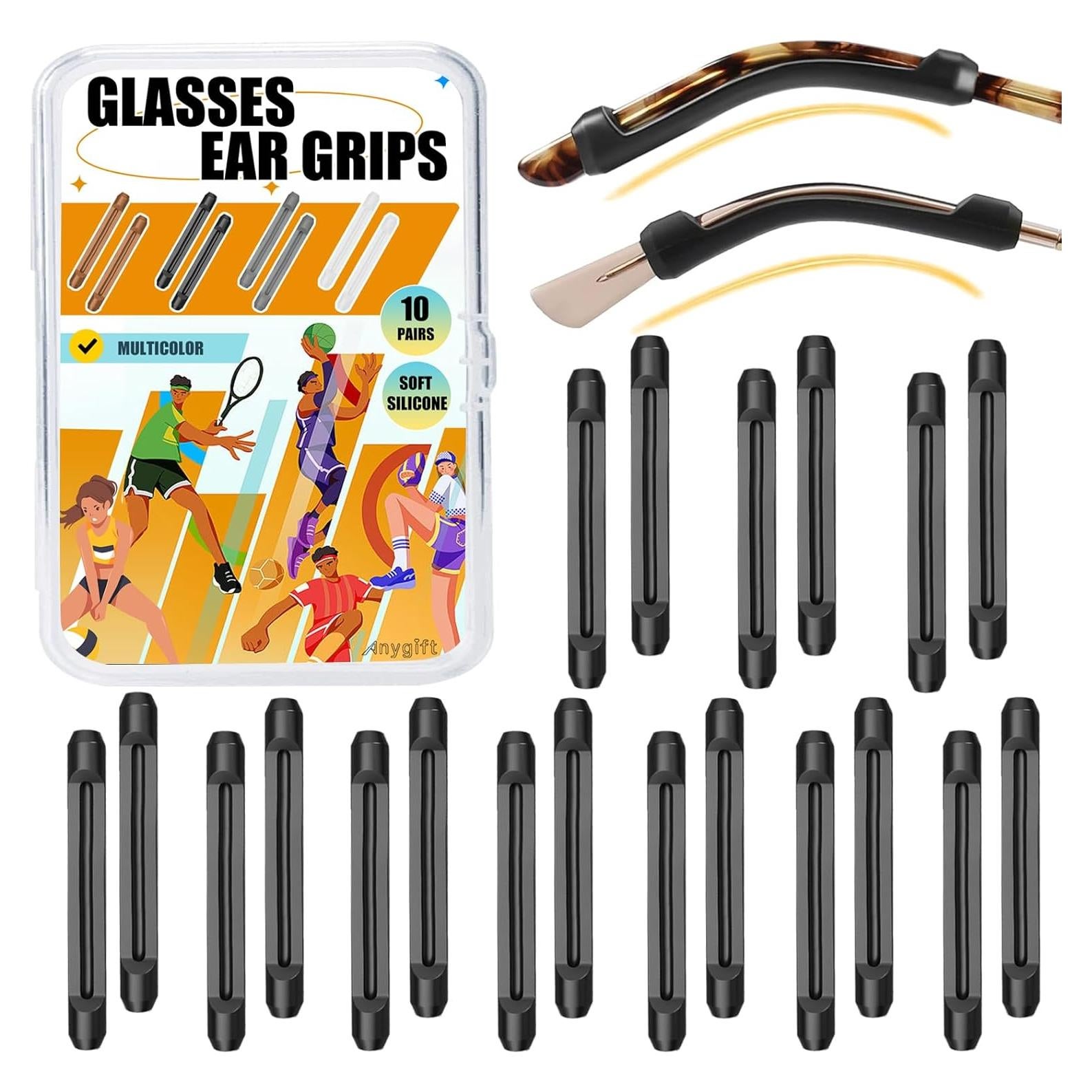 10 Pares Sujetadores Gafas ANYGIFT Silicona Antideslizante