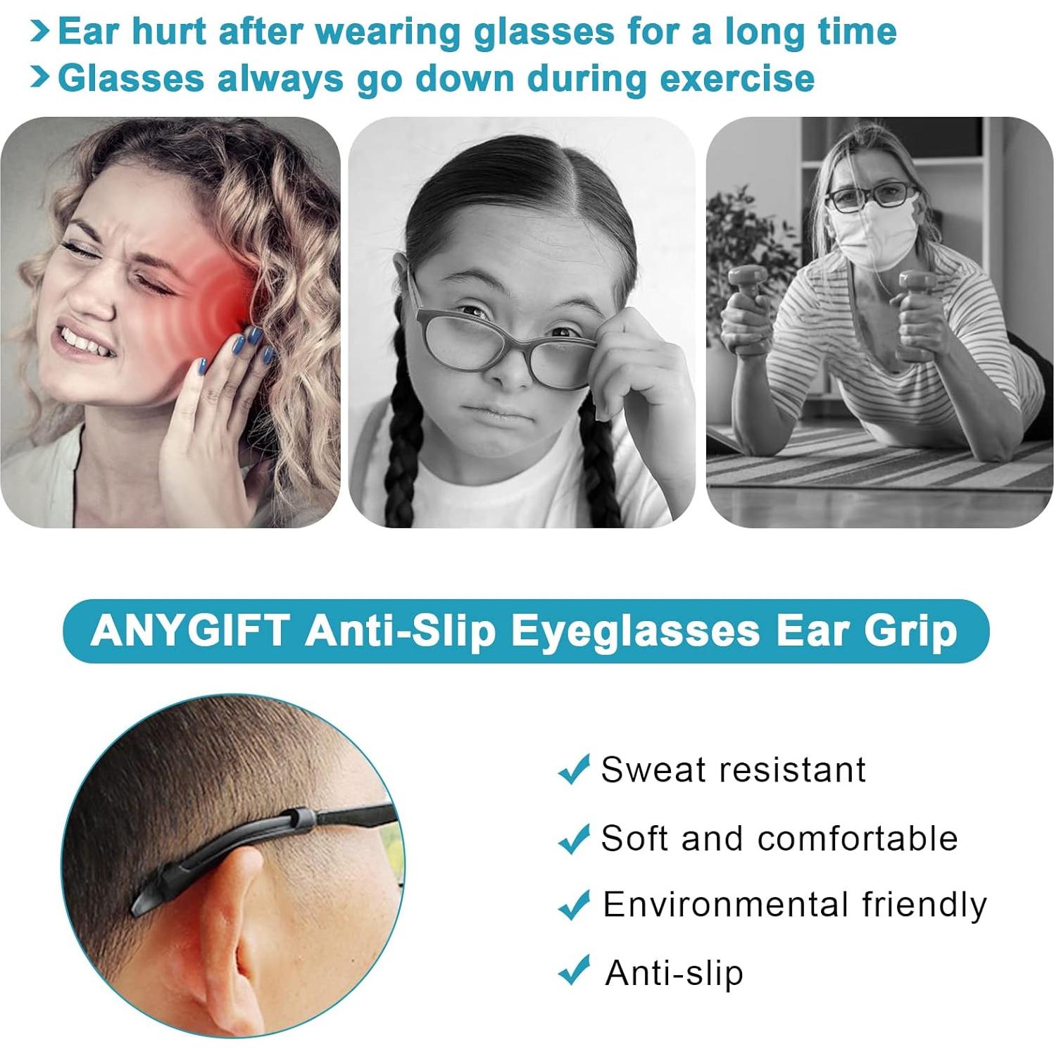 10 Pares Sujetadores Gafas ANYGIFT Silicona Antideslizante