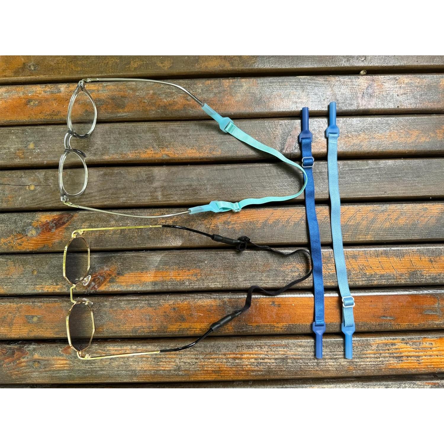 Correas Ajustables para Gafas OPUGIT, 4 Pcs, Sin Cola