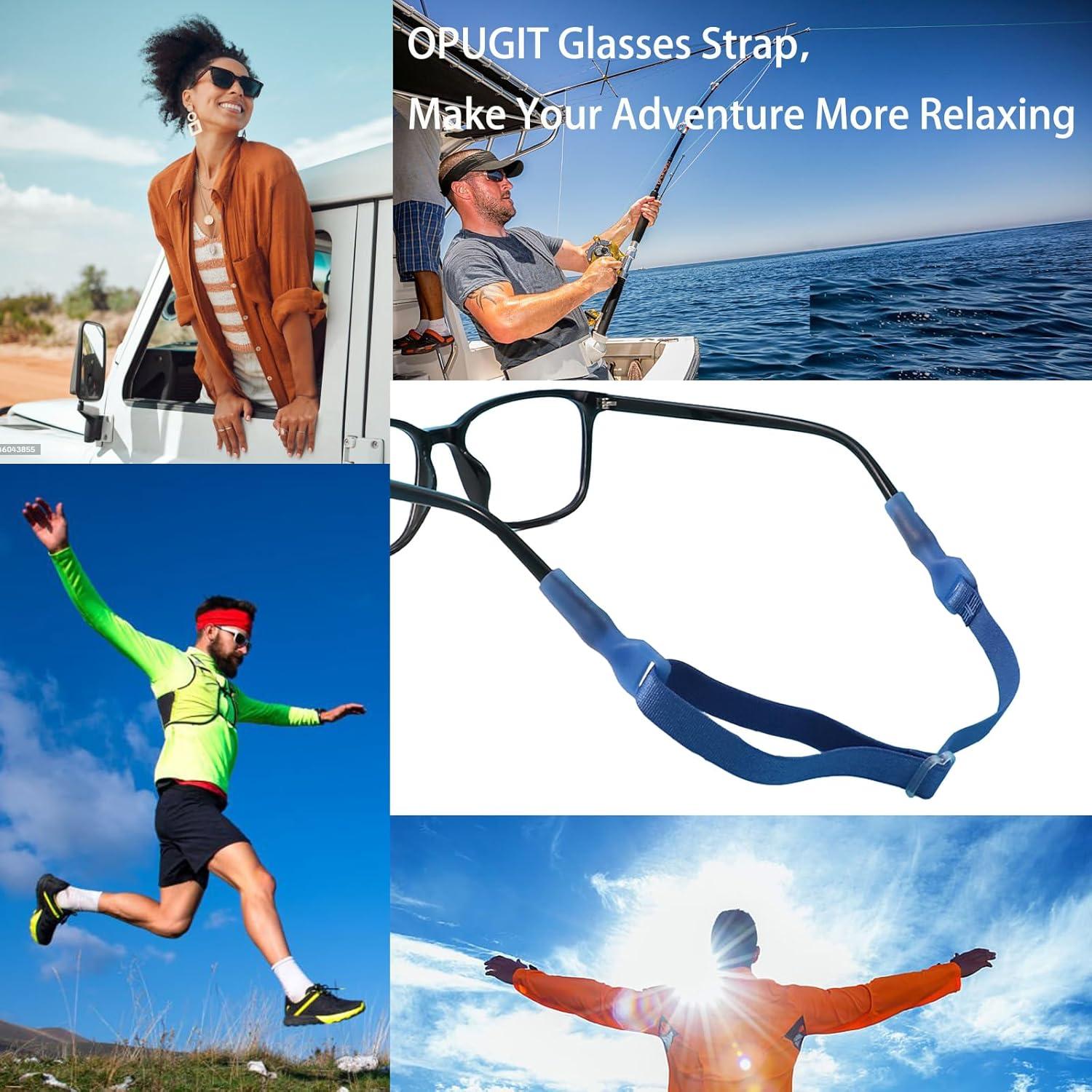 Correas Ajustables para Gafas OPUGIT, 4 Pcs, Sin Cola