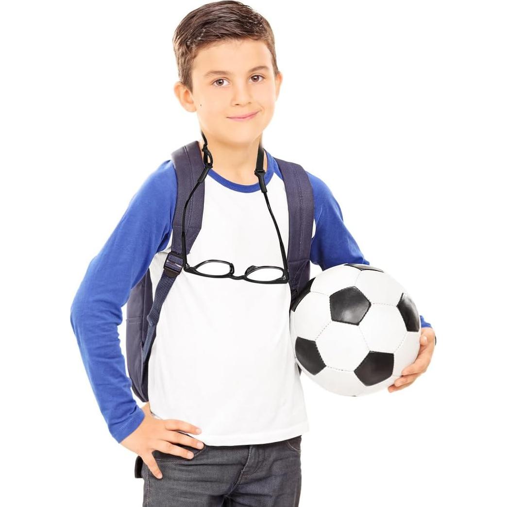 3 Soportes Ajustables para Gafas Correa Elástica Negra